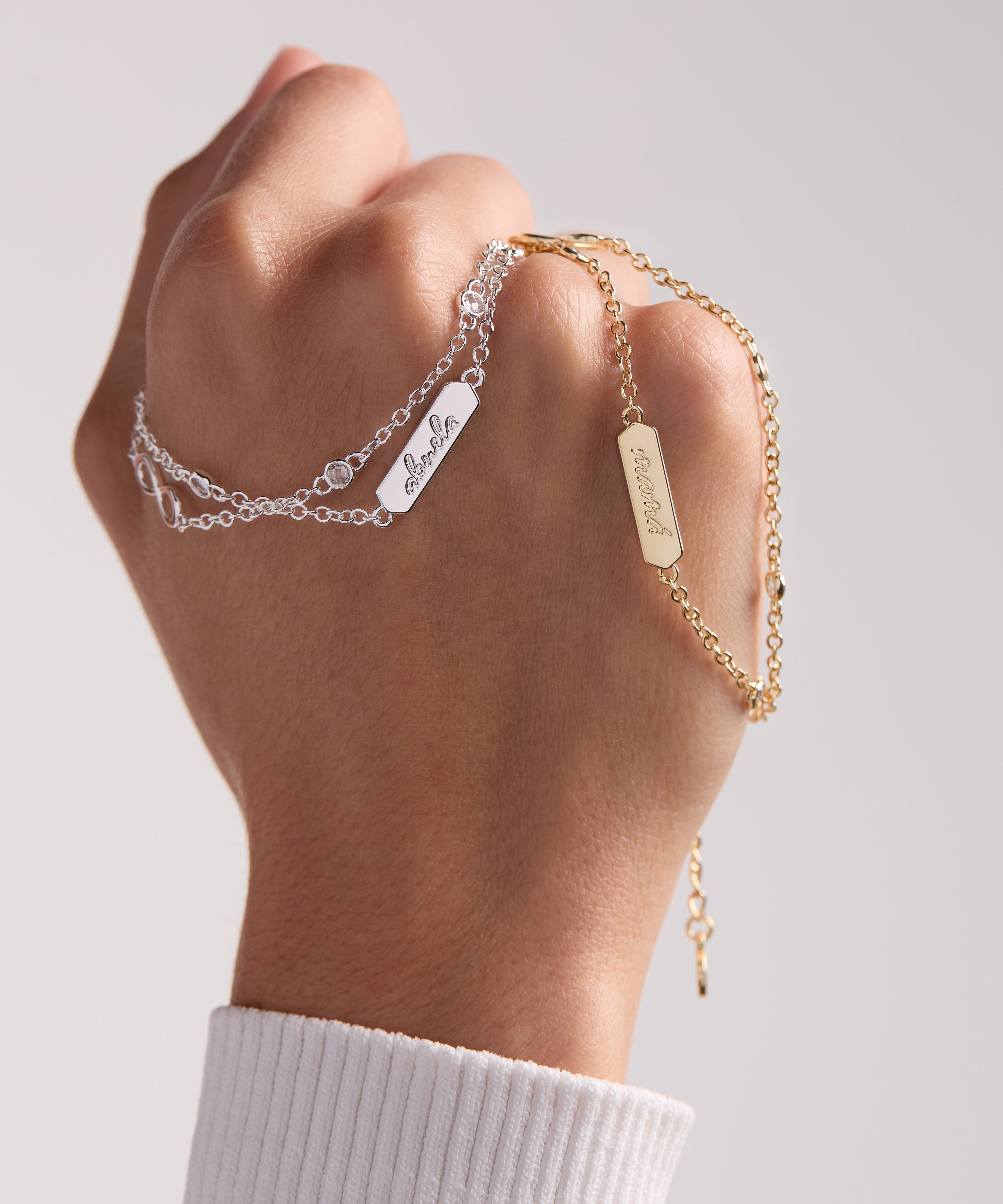 Abuela Infinity Chain Double Strand Bracelet