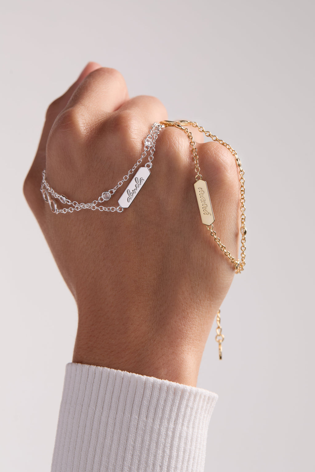 Abuela Infinity Chain Double Strand Bracelet