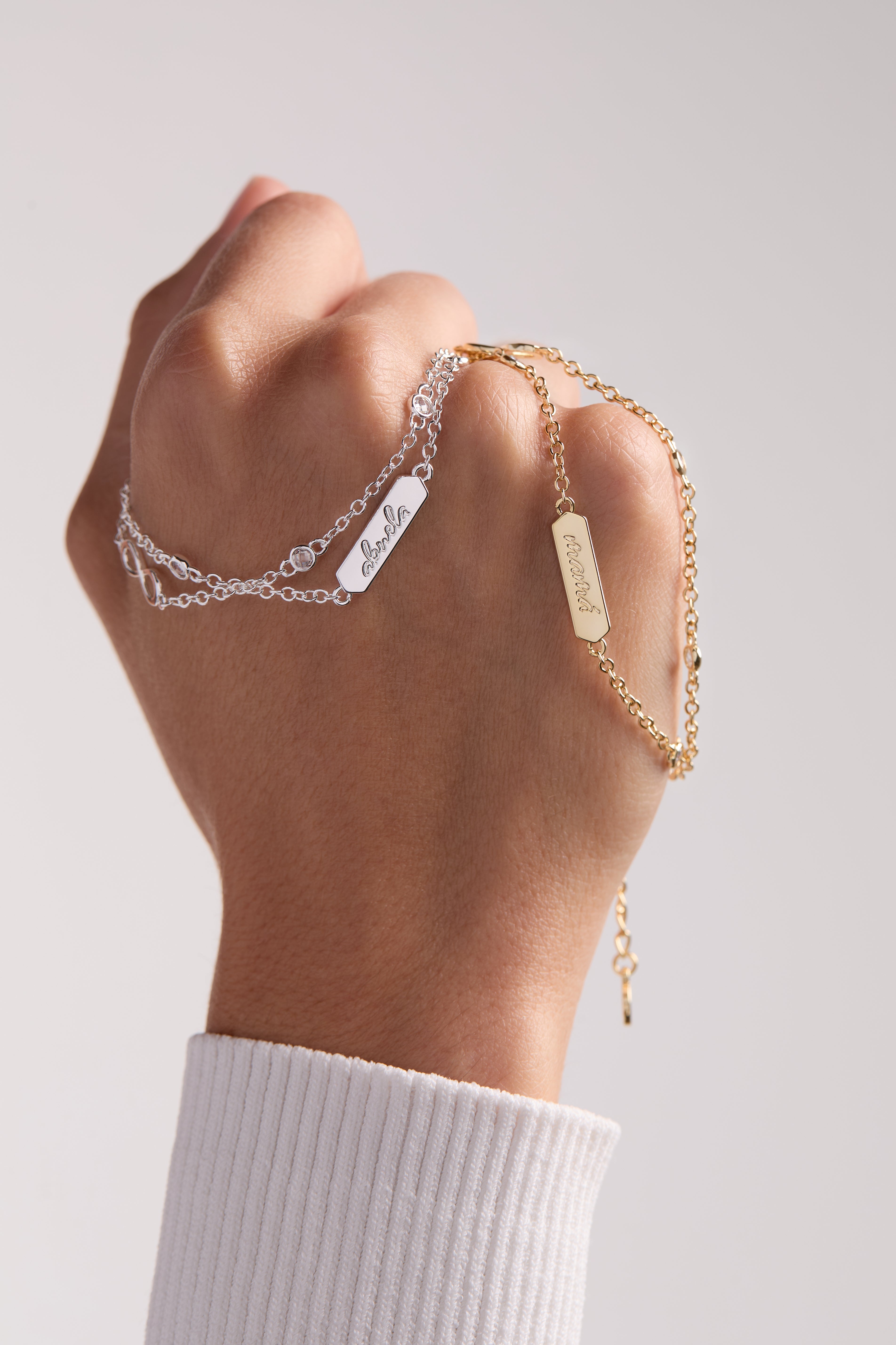 Abuela Infinity Chain Double Strand Bracelet