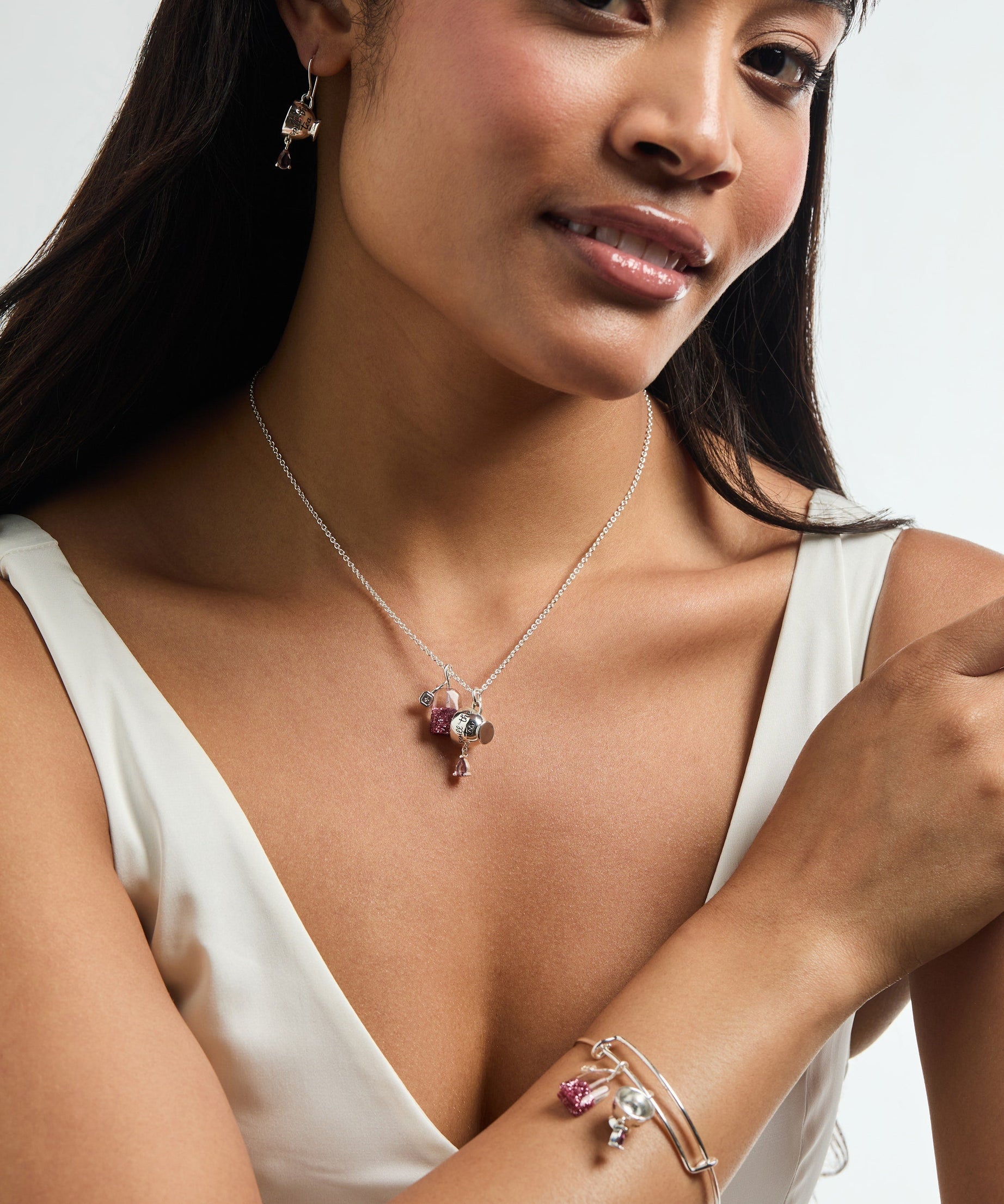 'Spill the Tea' Cup & Tea Bag Charm Bangle