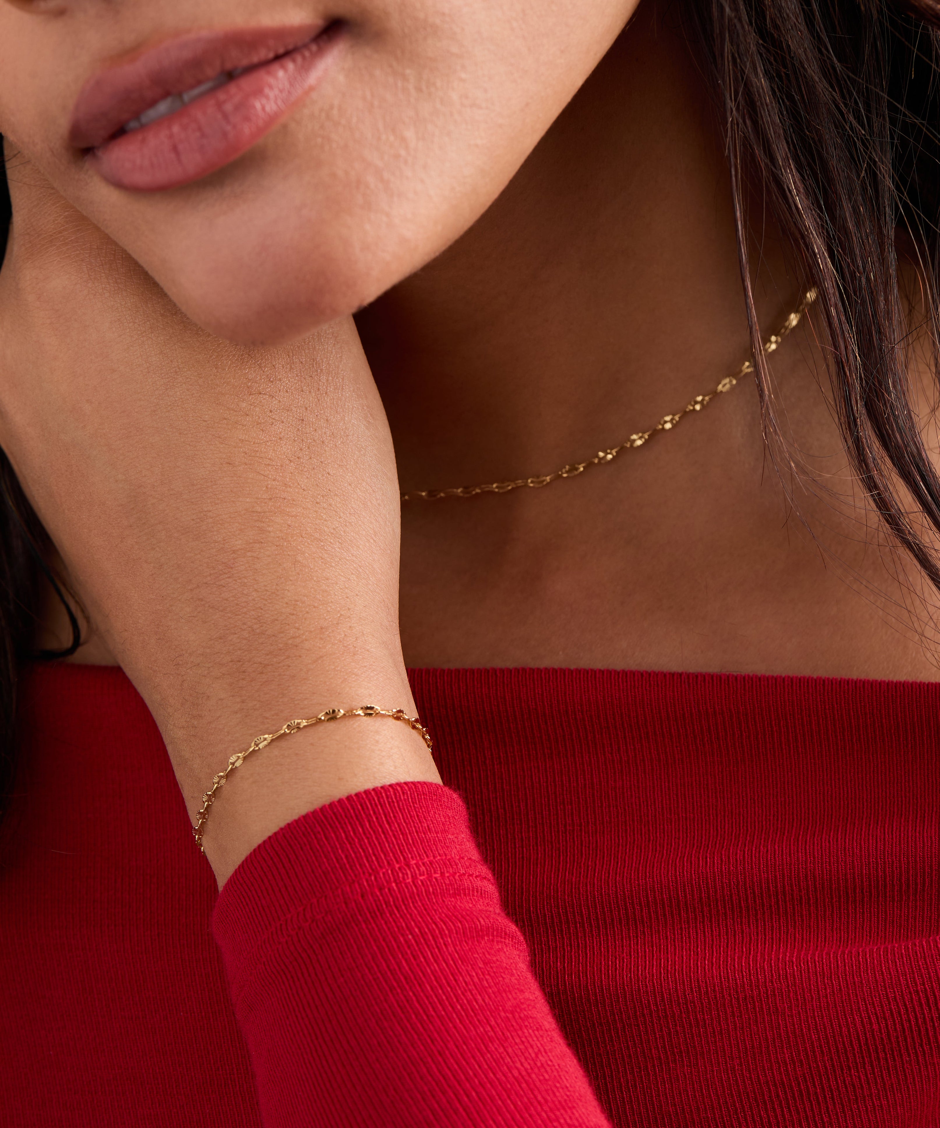 Multi Faceted Chain Necklace