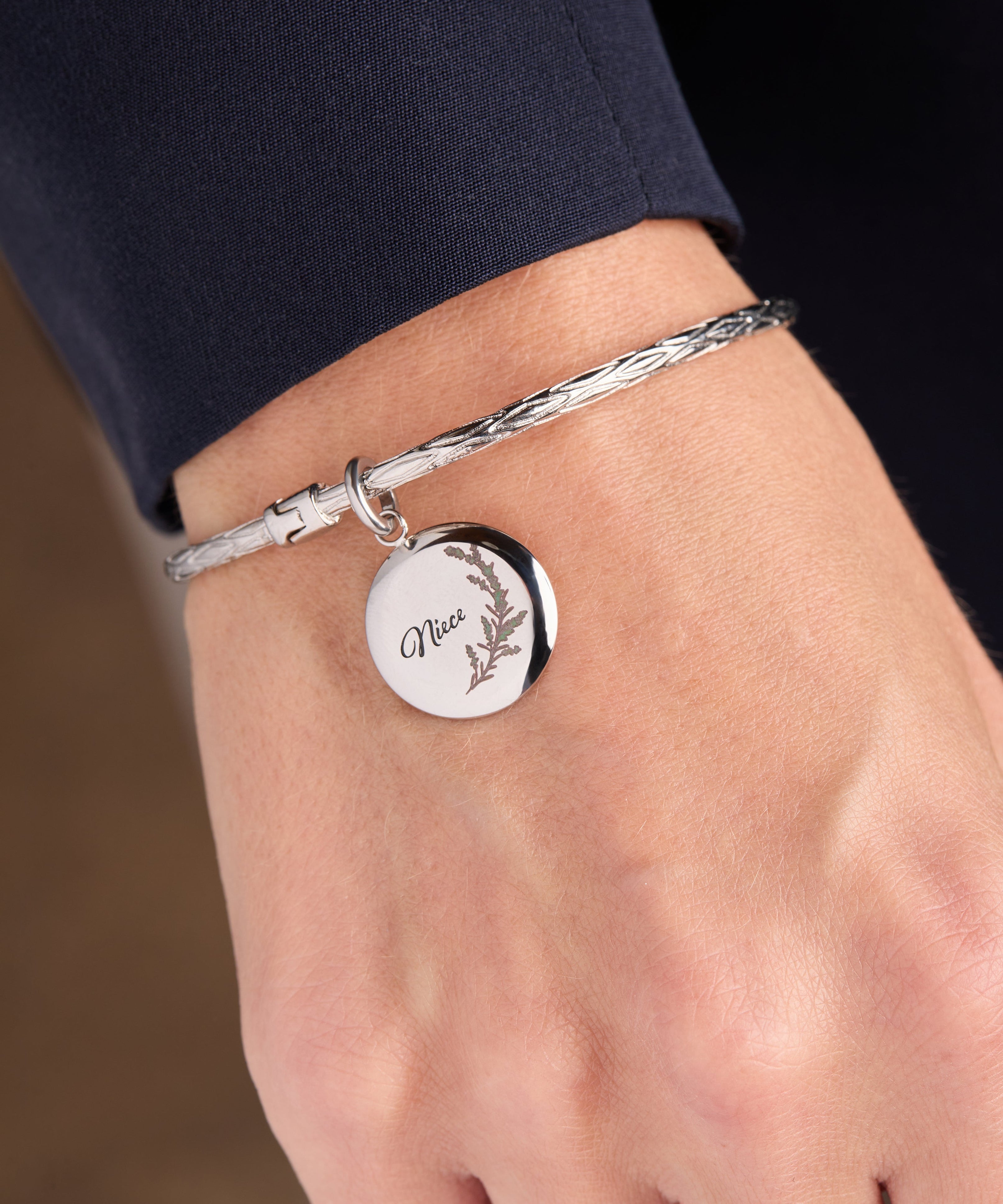 Niece Lavender Disc Charm