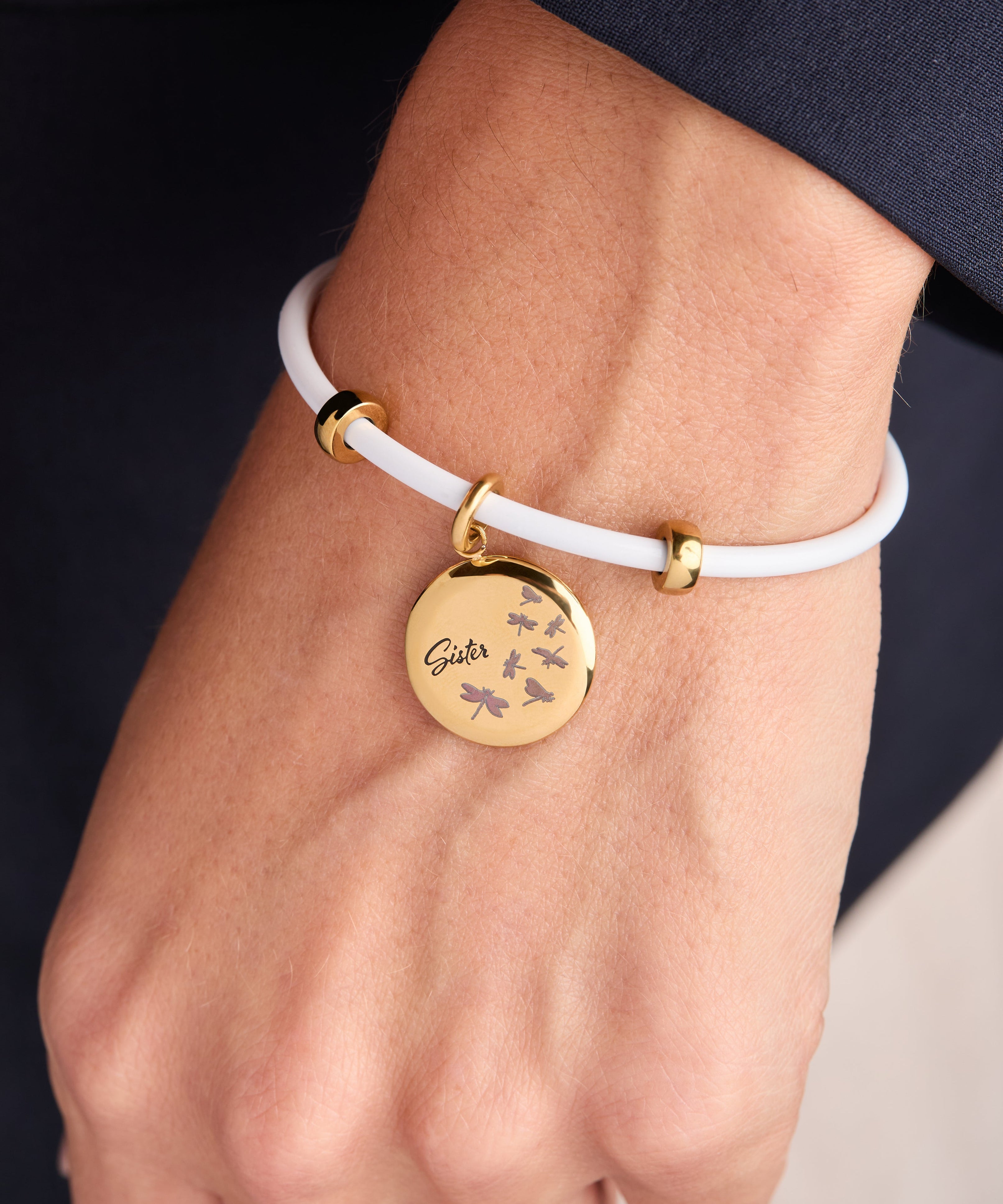 Sister Dragonfly Disc Charm