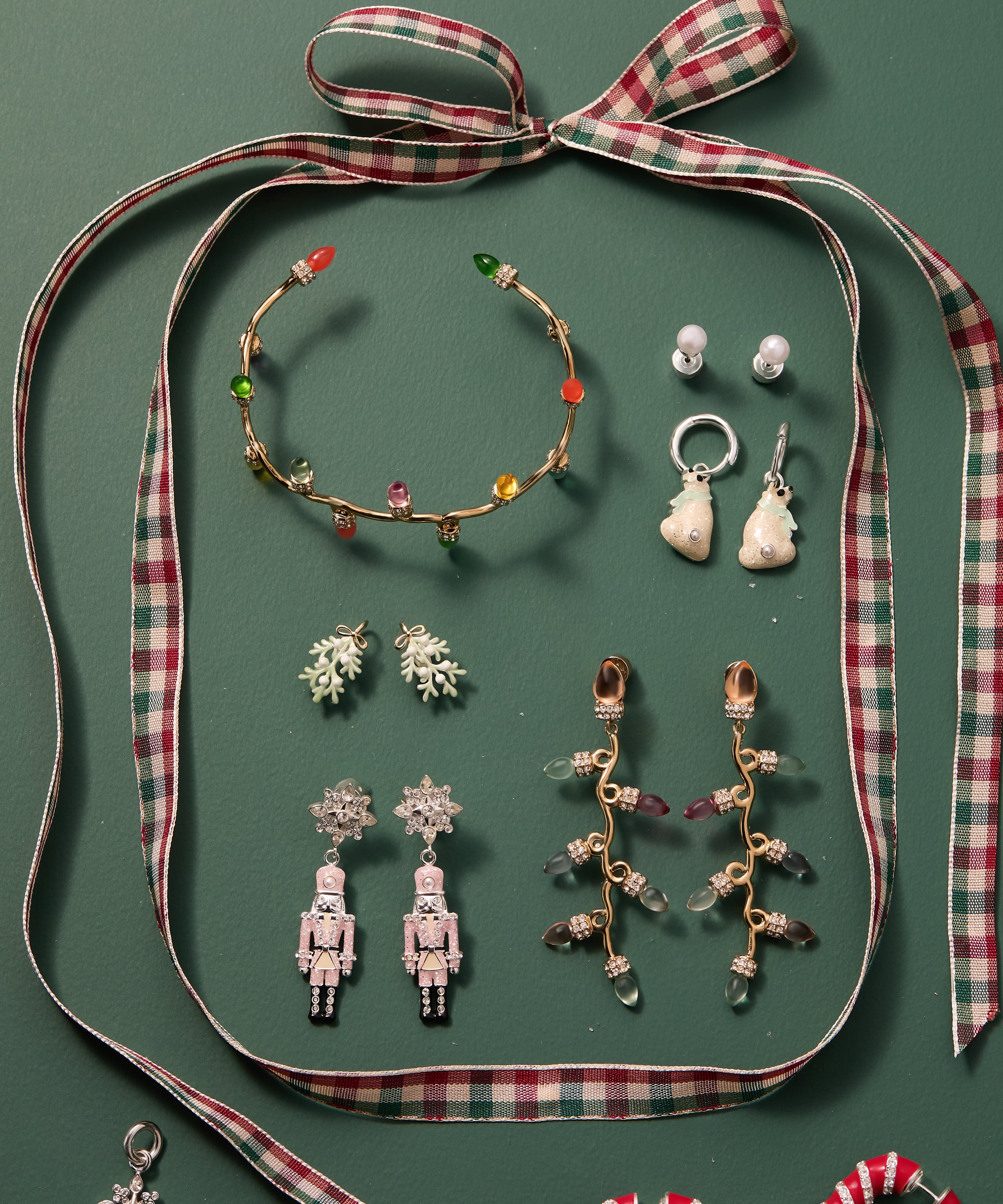 Christmas Muted Light Bulb Earrings