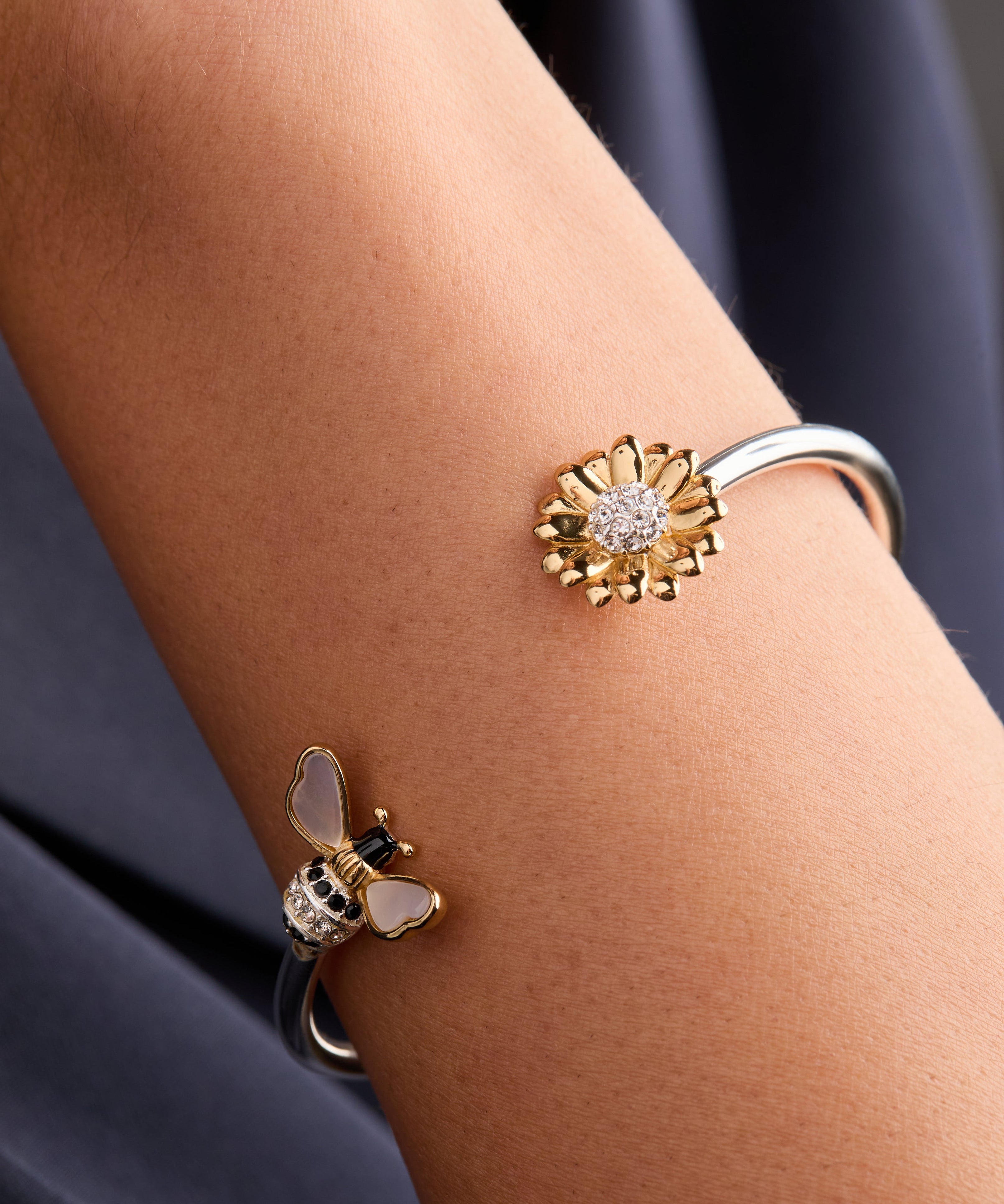 Sunflower & Bee Flex Cuff