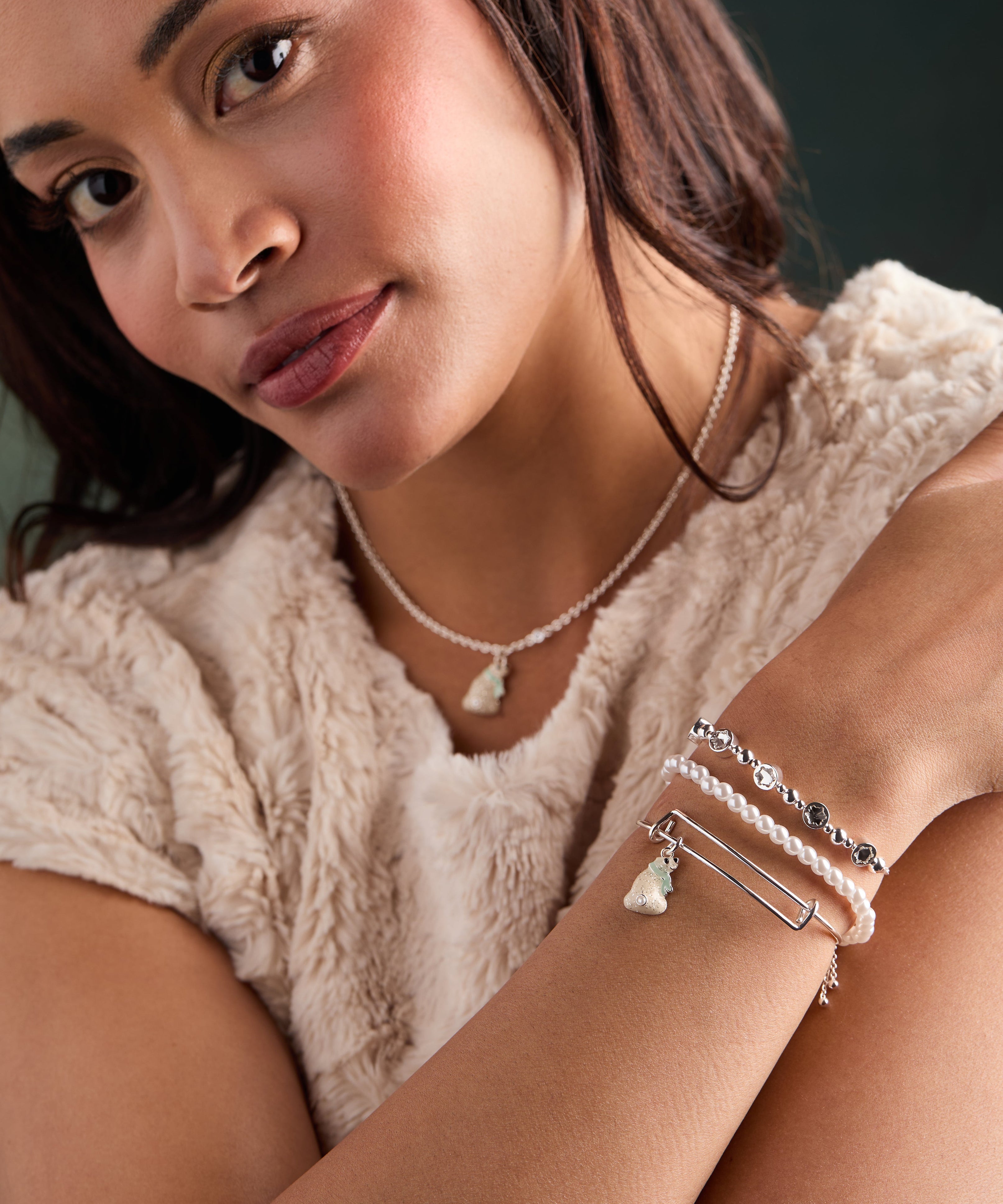 Pearl Beaded Stretch Bracelet