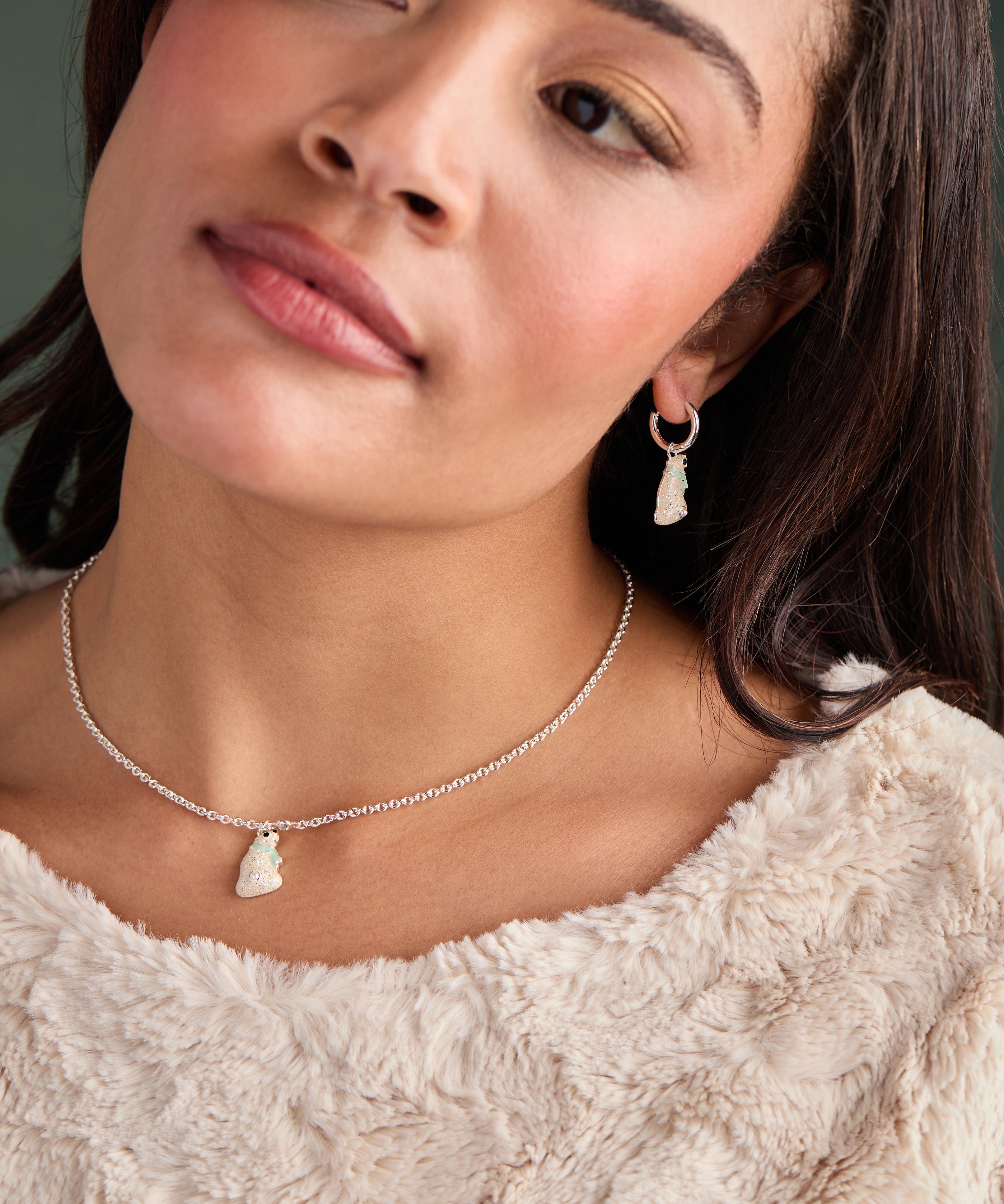 Polar Bear Pendant Necklace