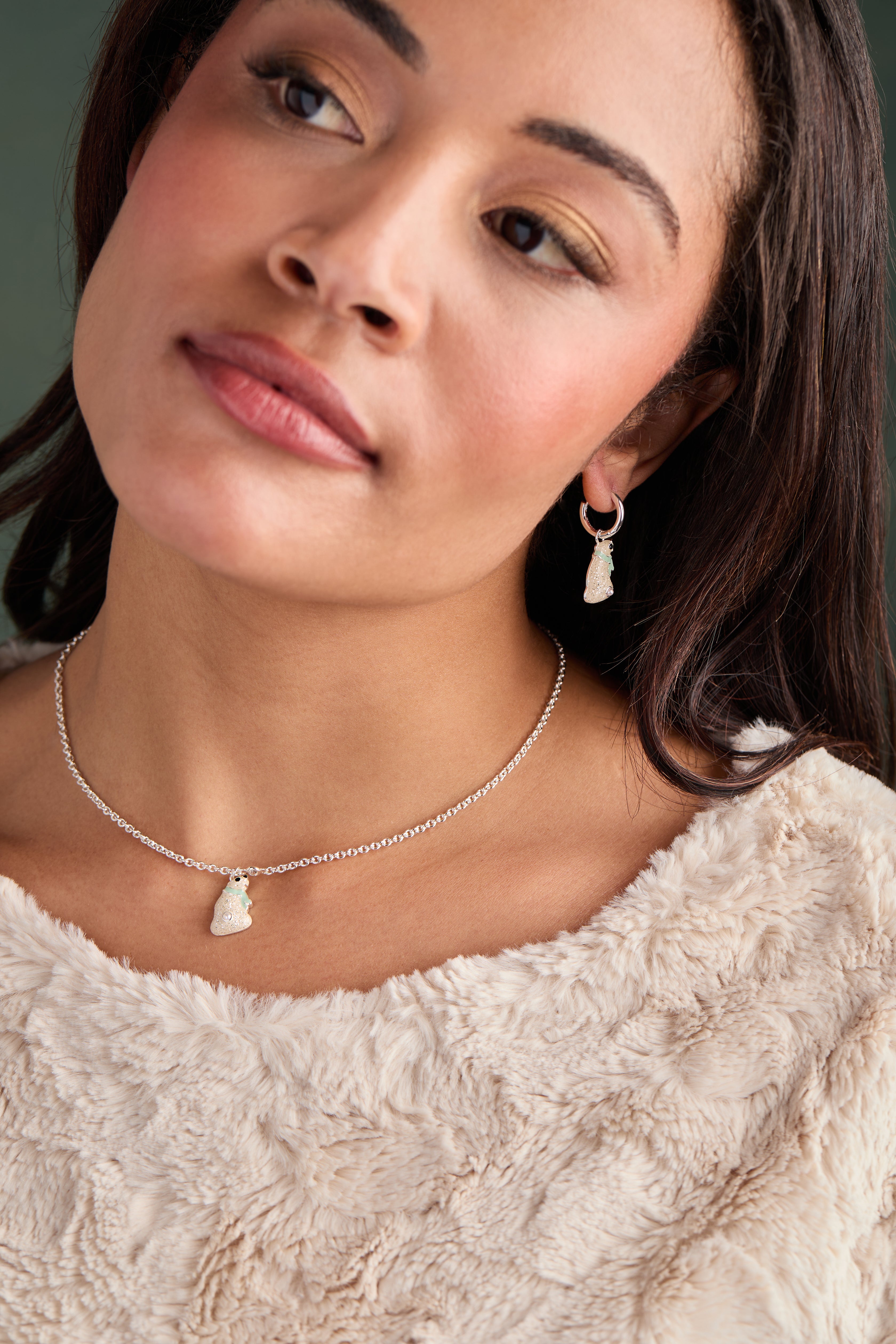 Polar Bear Pendant Necklace