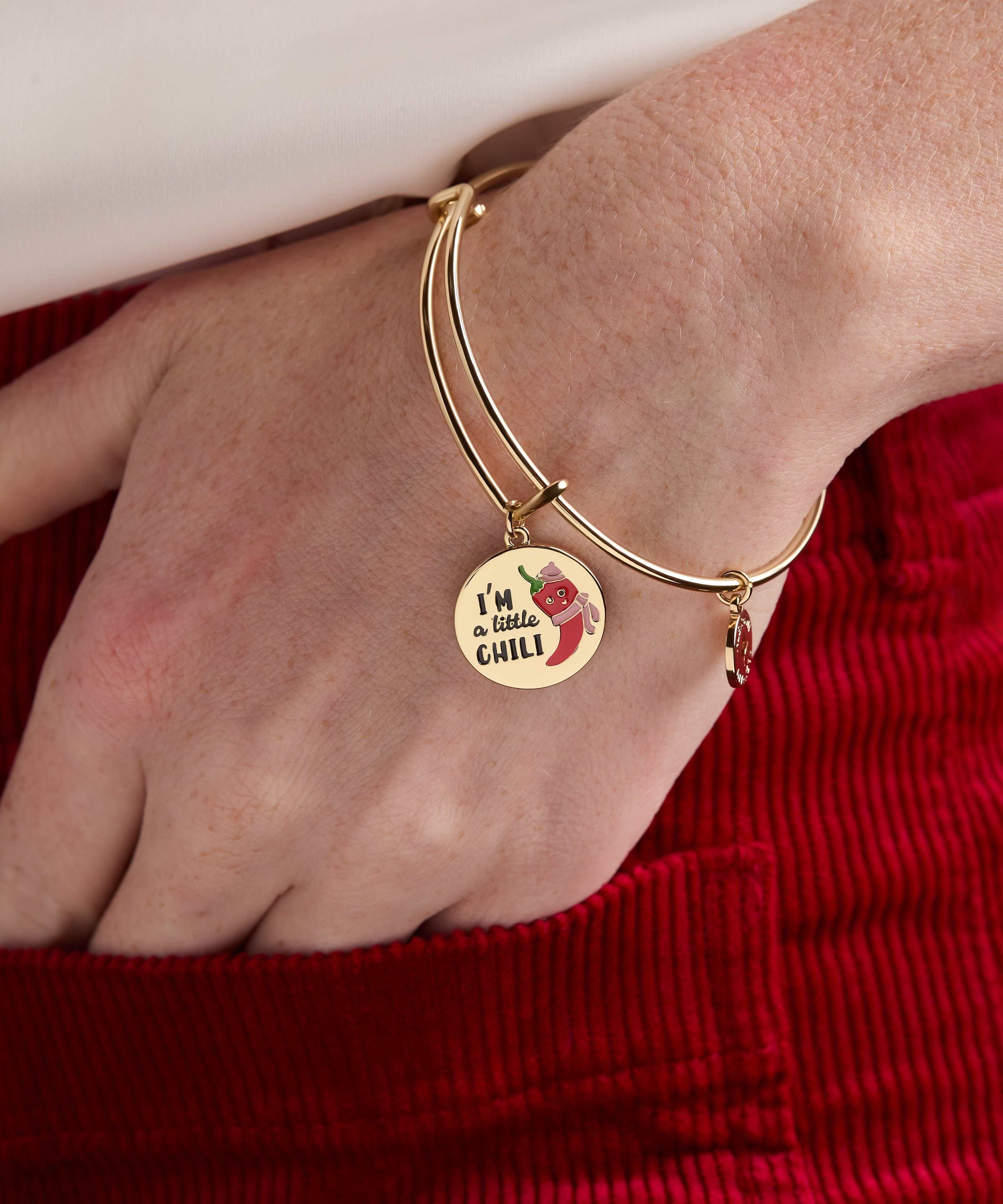 ‘I’m a Little Chili’ Charm Bangle