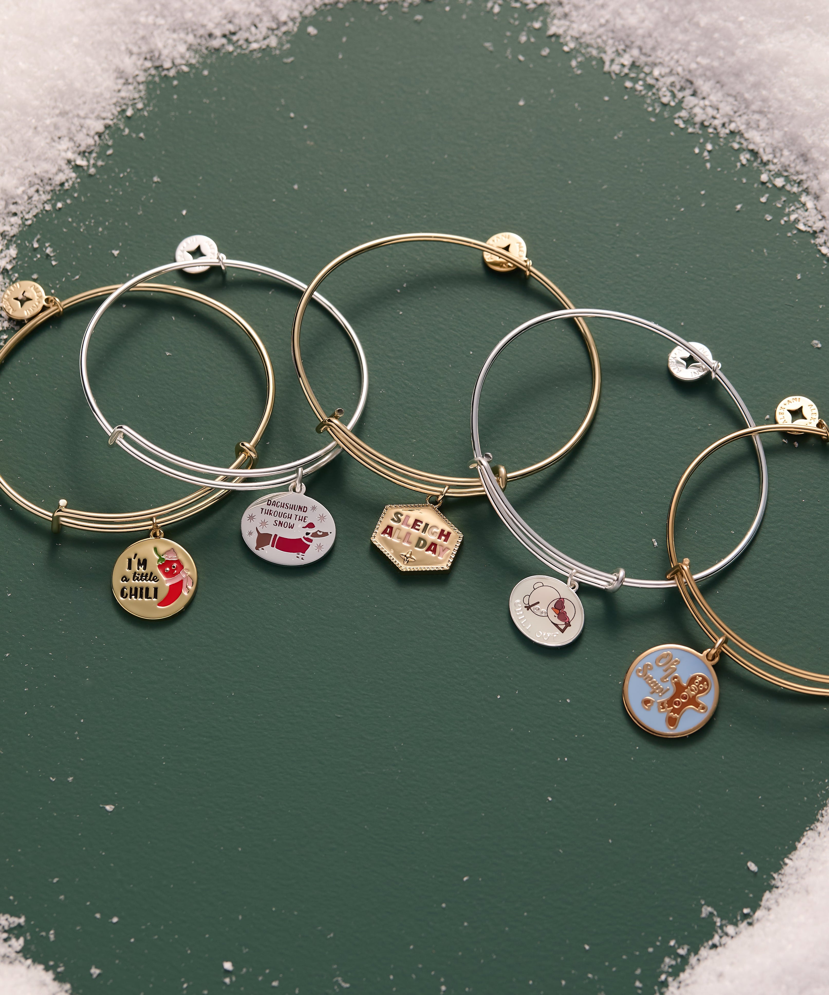 ‘Sleigh All Day’ Charm Bangle