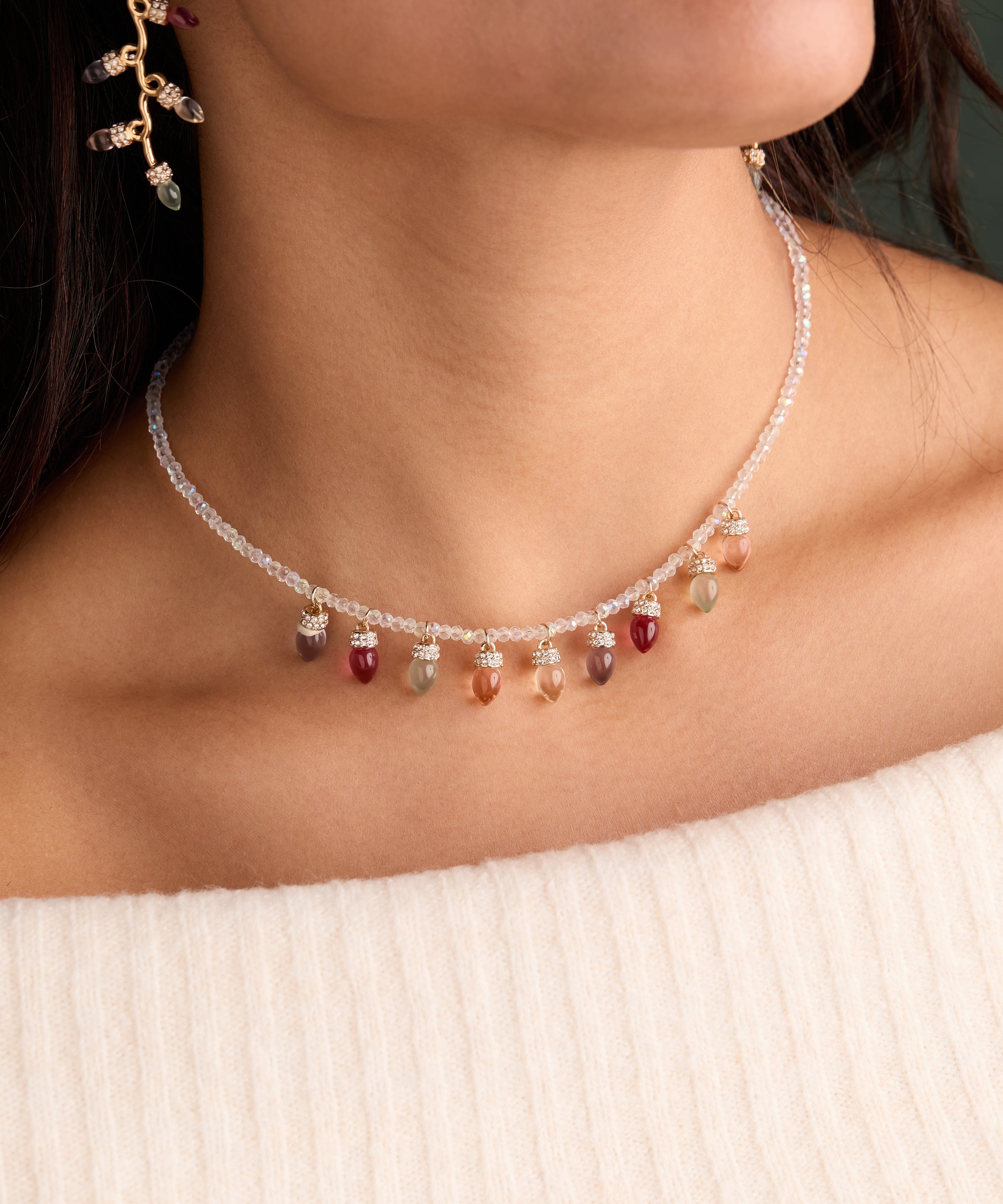 Christmas Muted Light Bulb Necklace
