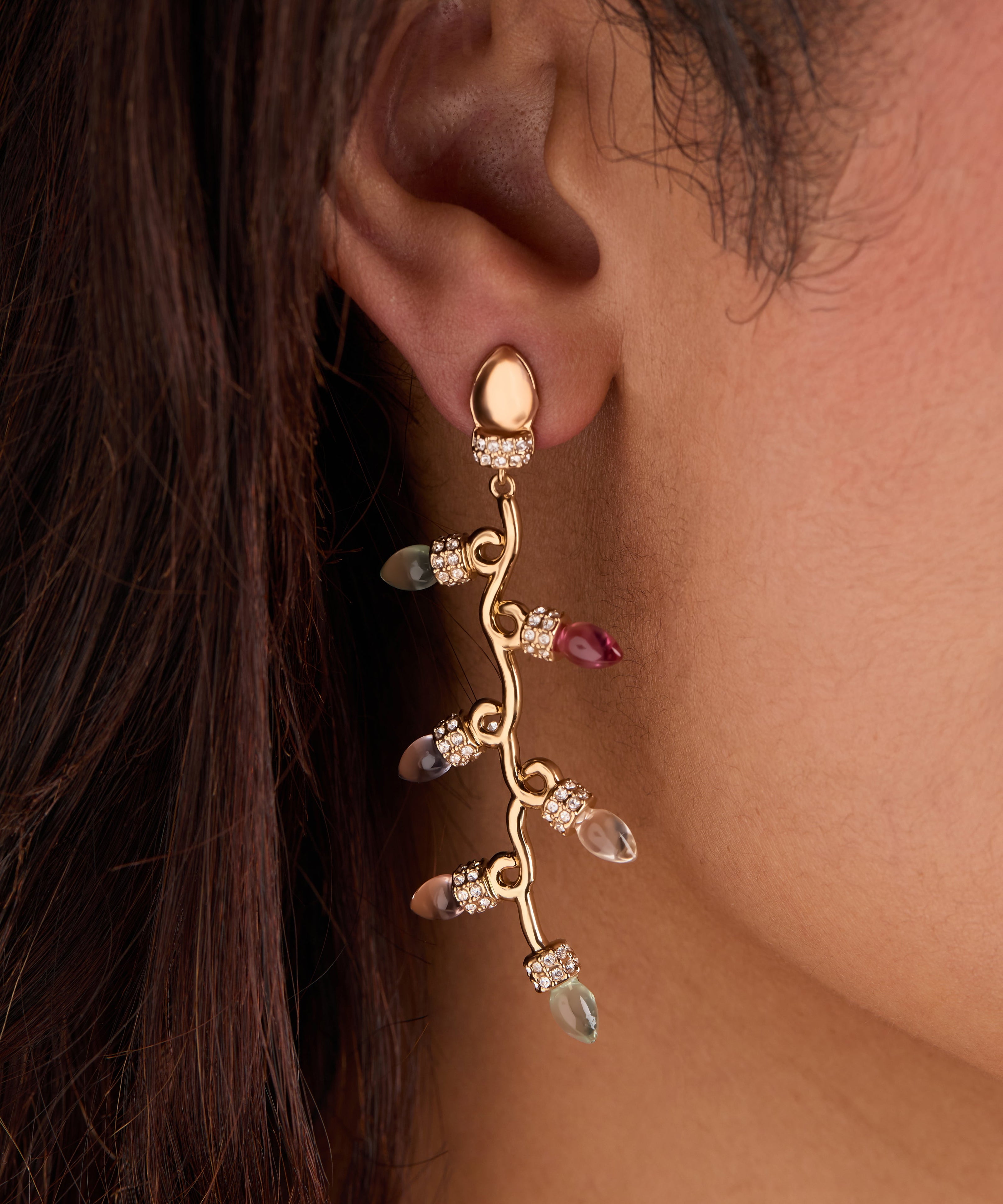 Christmas Muted Light Bulb Earrings