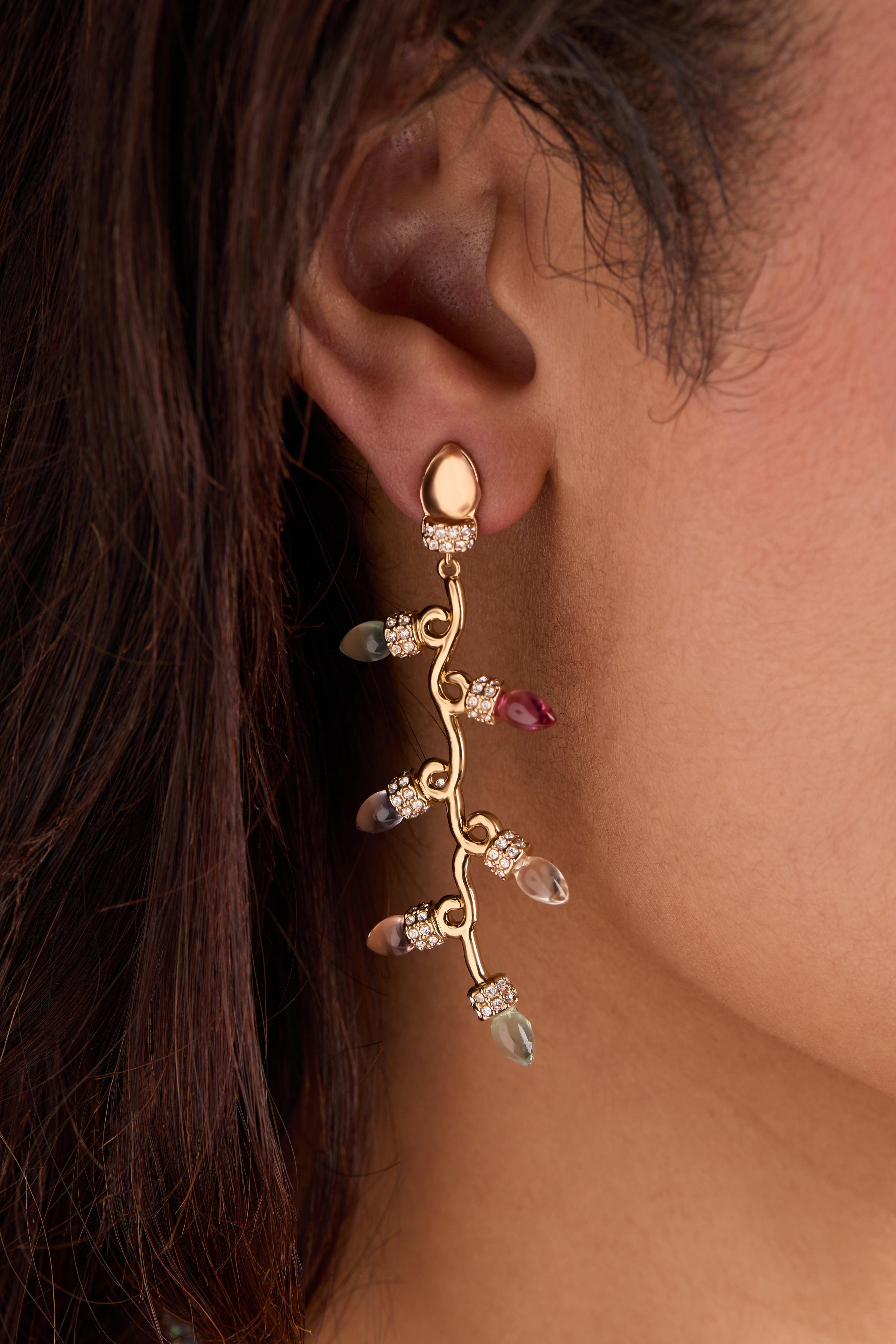 Christmas Muted Light Bulb Earrings