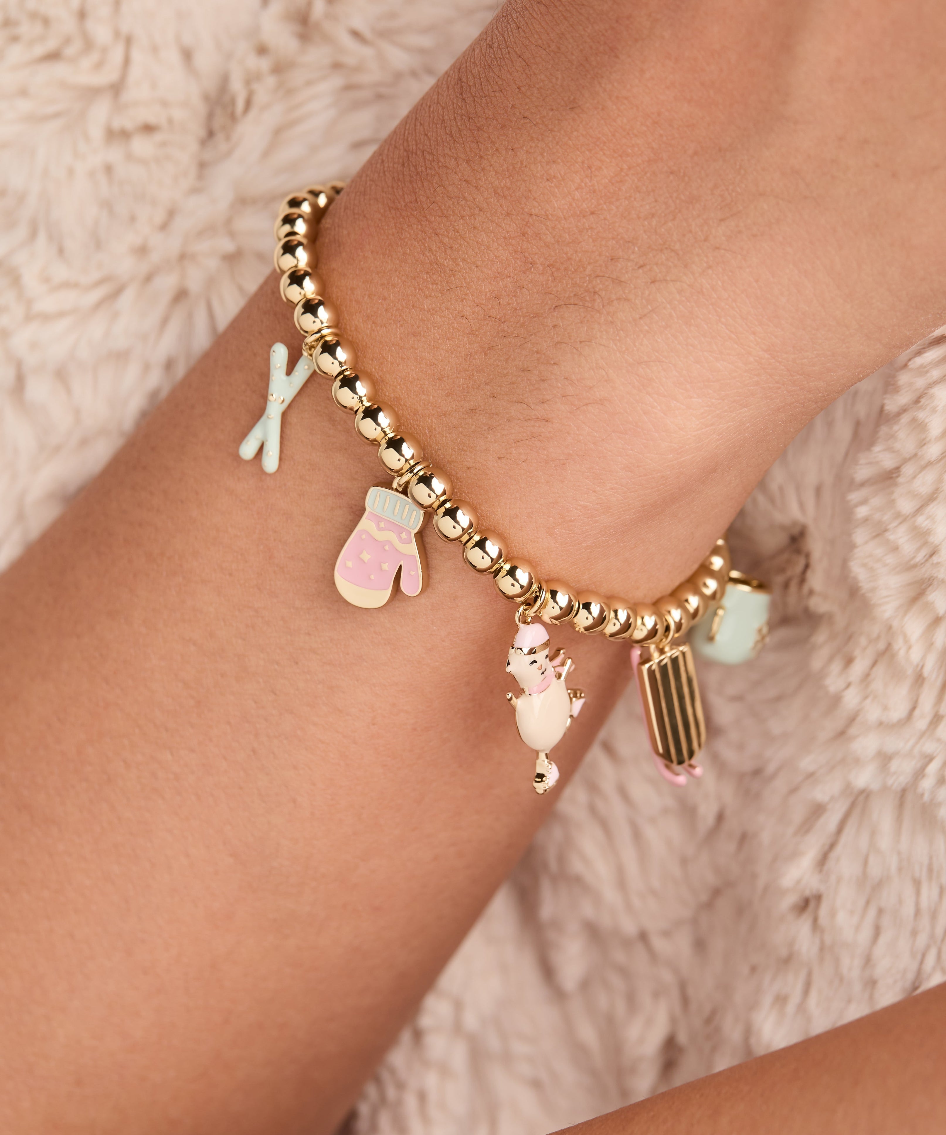 Winter Wonderland Multi Charm Bolo Bracelet