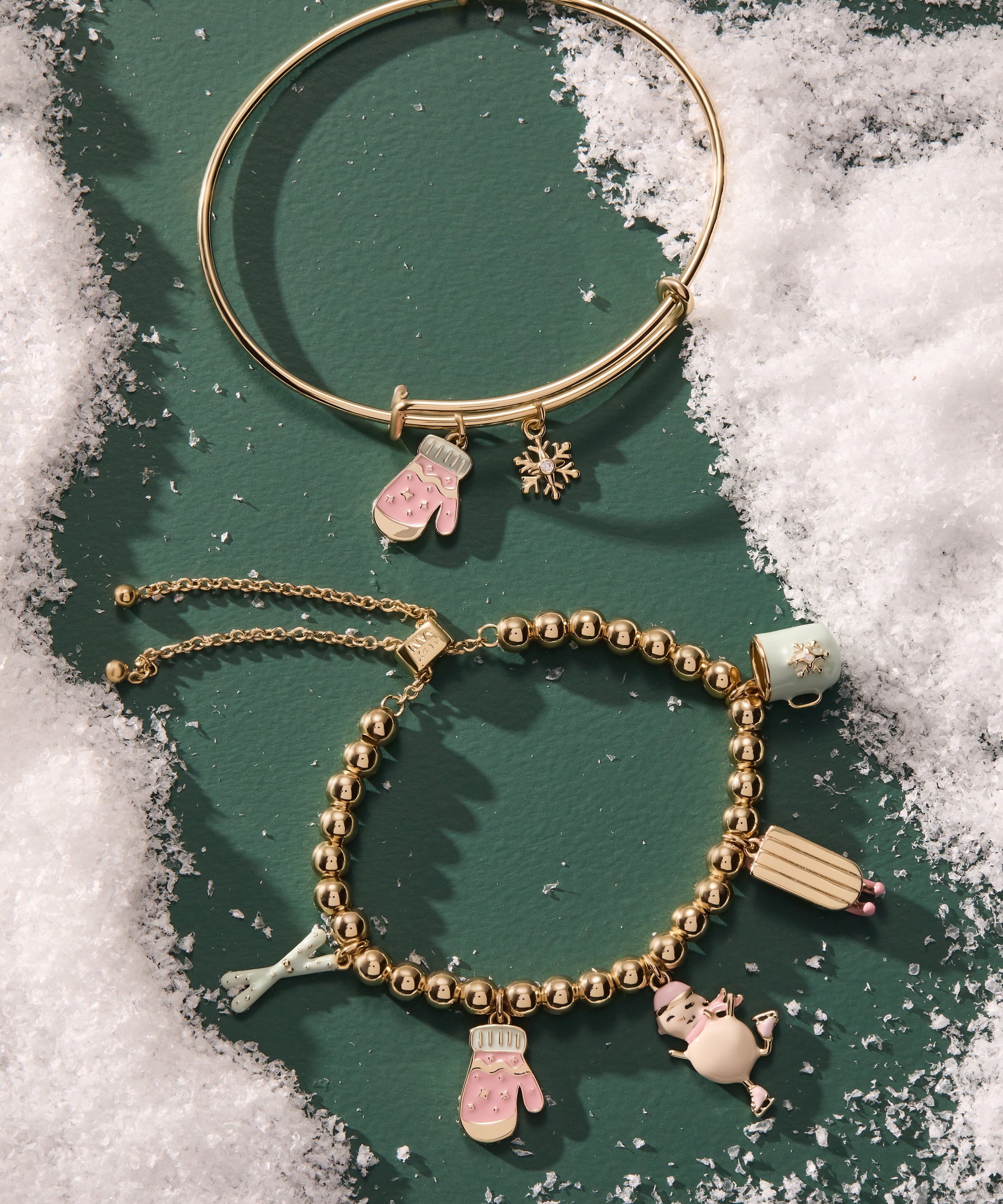 Winter Wonderland Multi Charm Bolo Bracelet