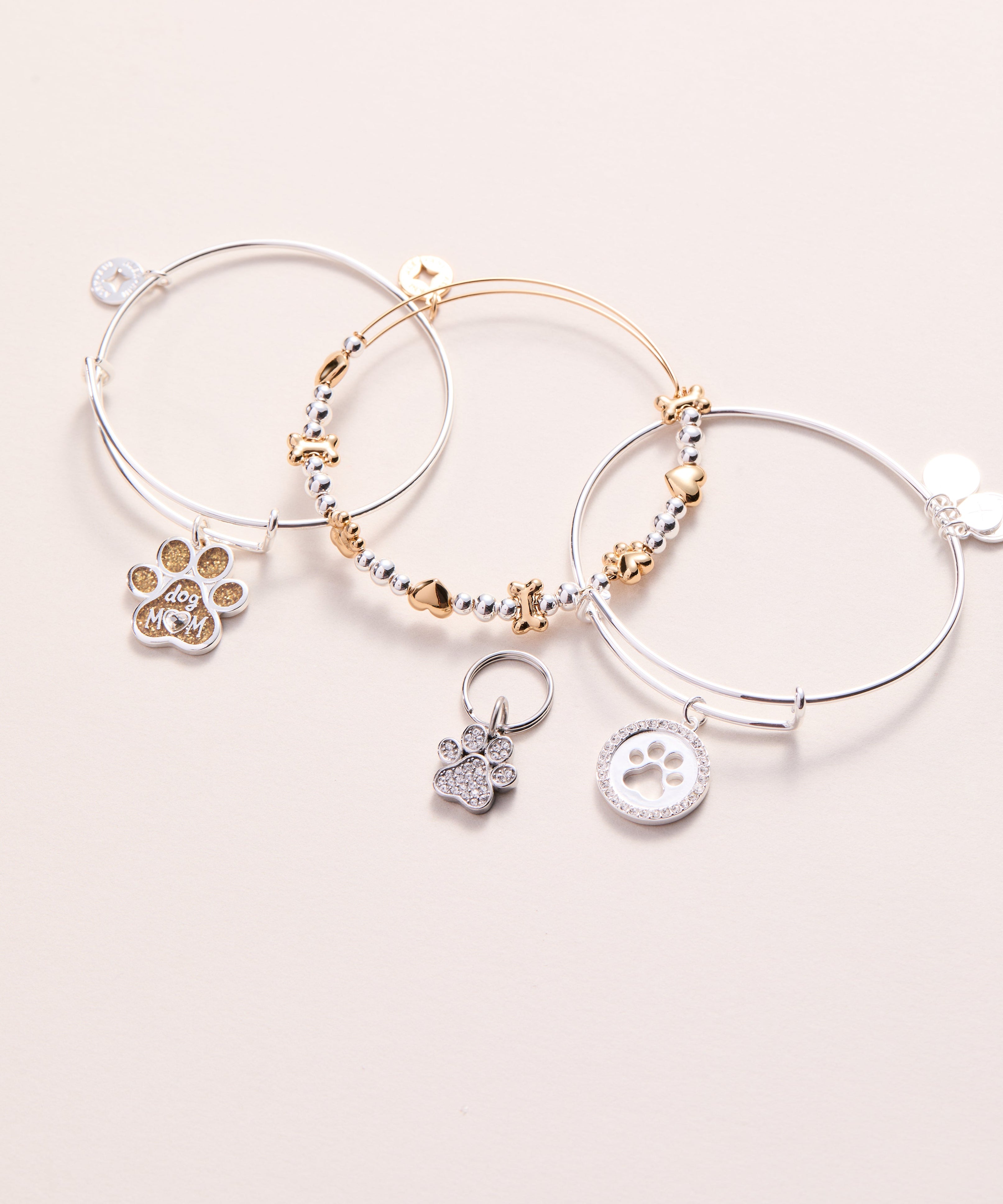 Dog Mom Charm Bangle