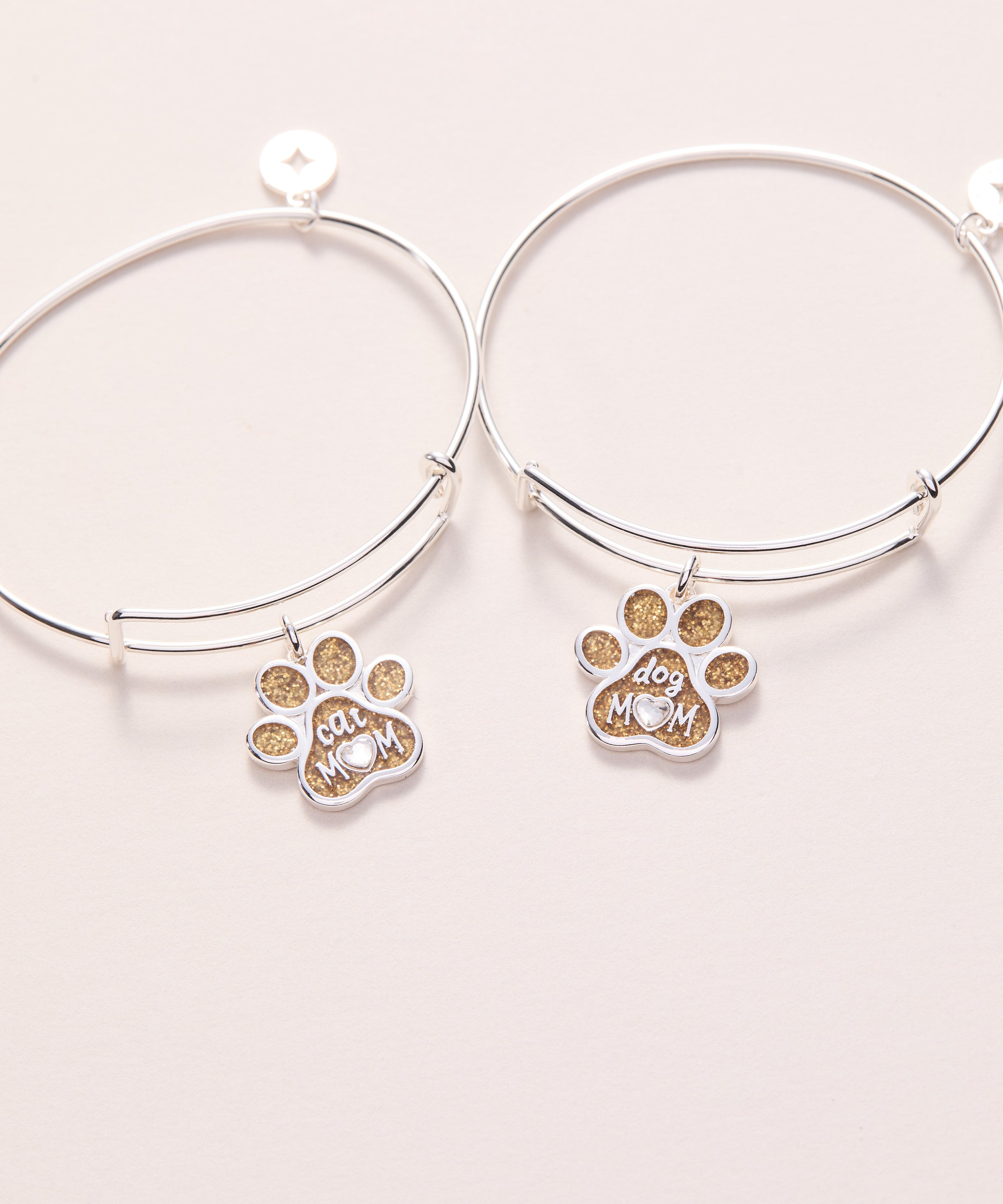 Dog Mom Charm Bangle