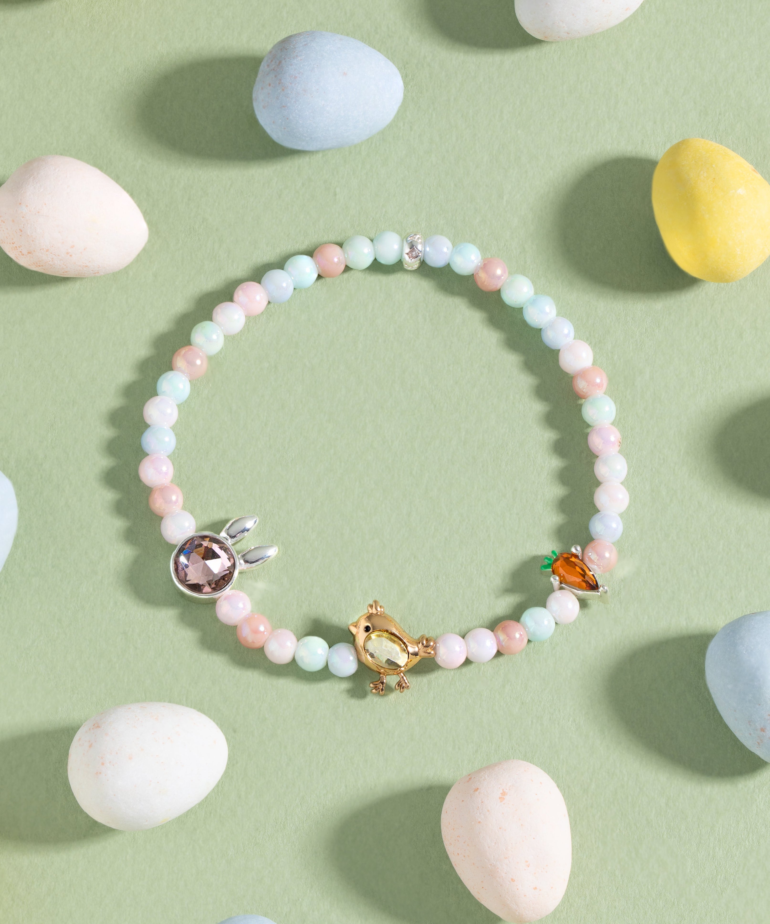 Crystal Bunny Stretch Bracelet