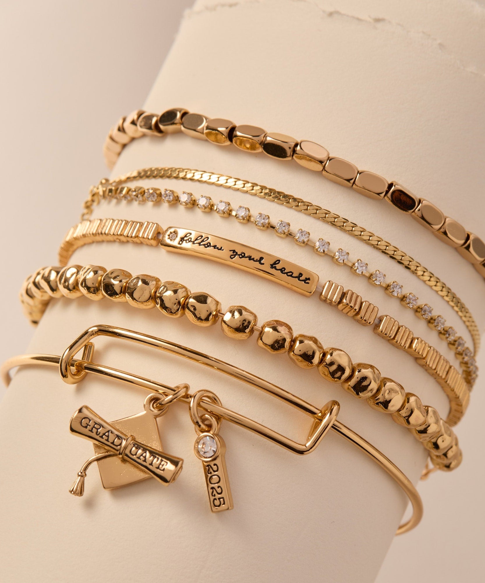 Follow Your Heart Stretch Bracelet