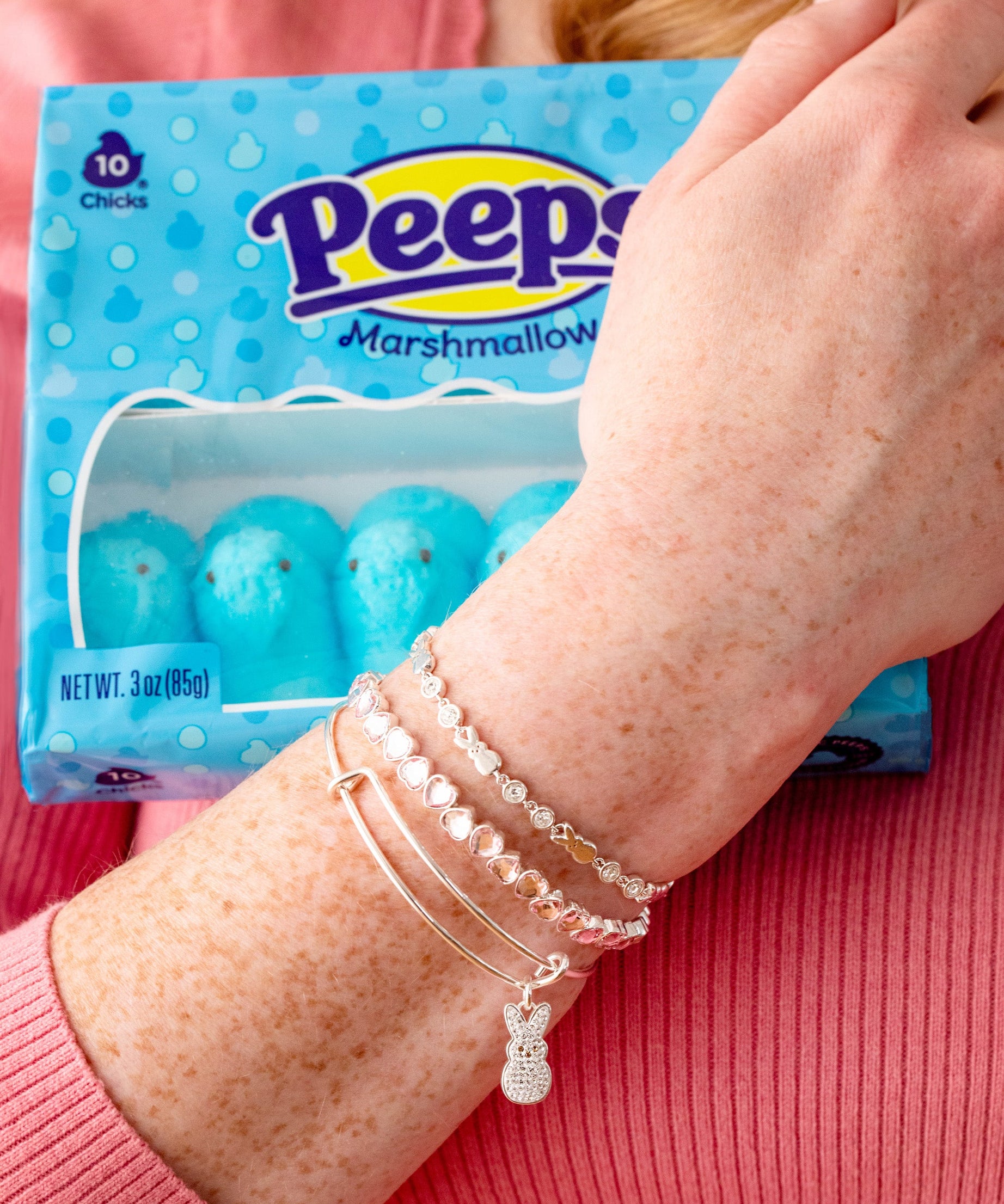 PEEPS® Crystal Bunny Bangle