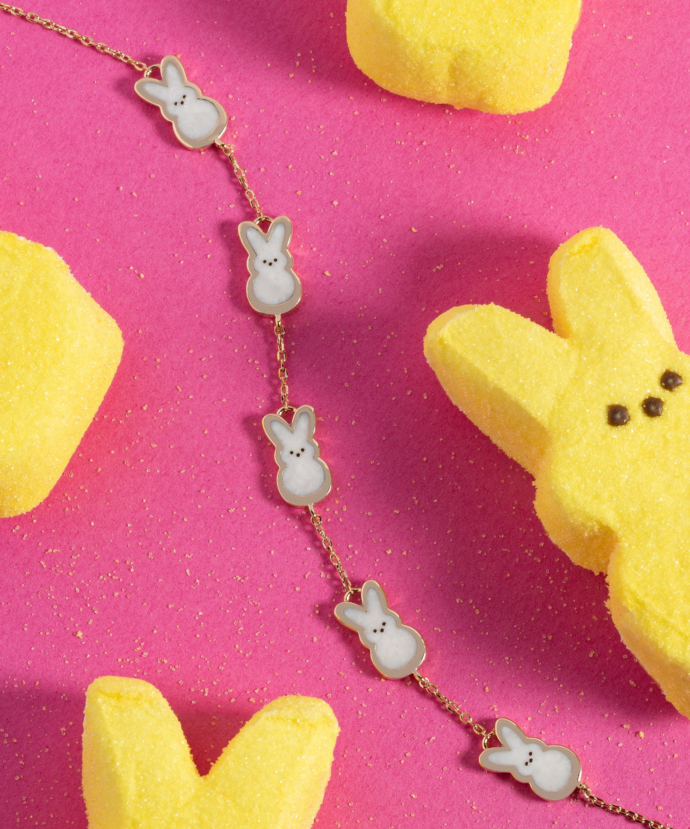 PEEPS® Pearlized Bunny Charm Bracelet
