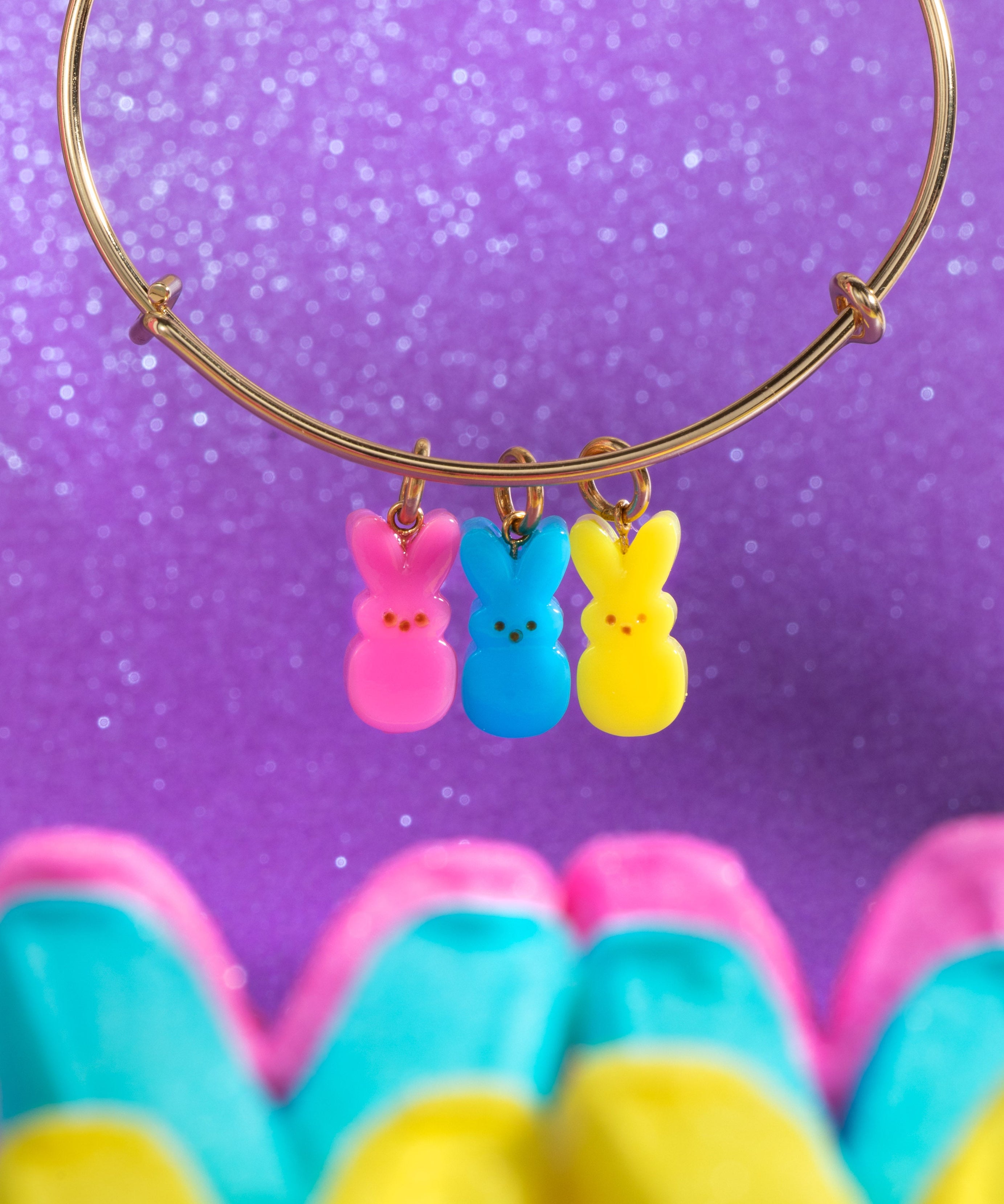 PEEPS® Bunny Multi-Charm Bangle