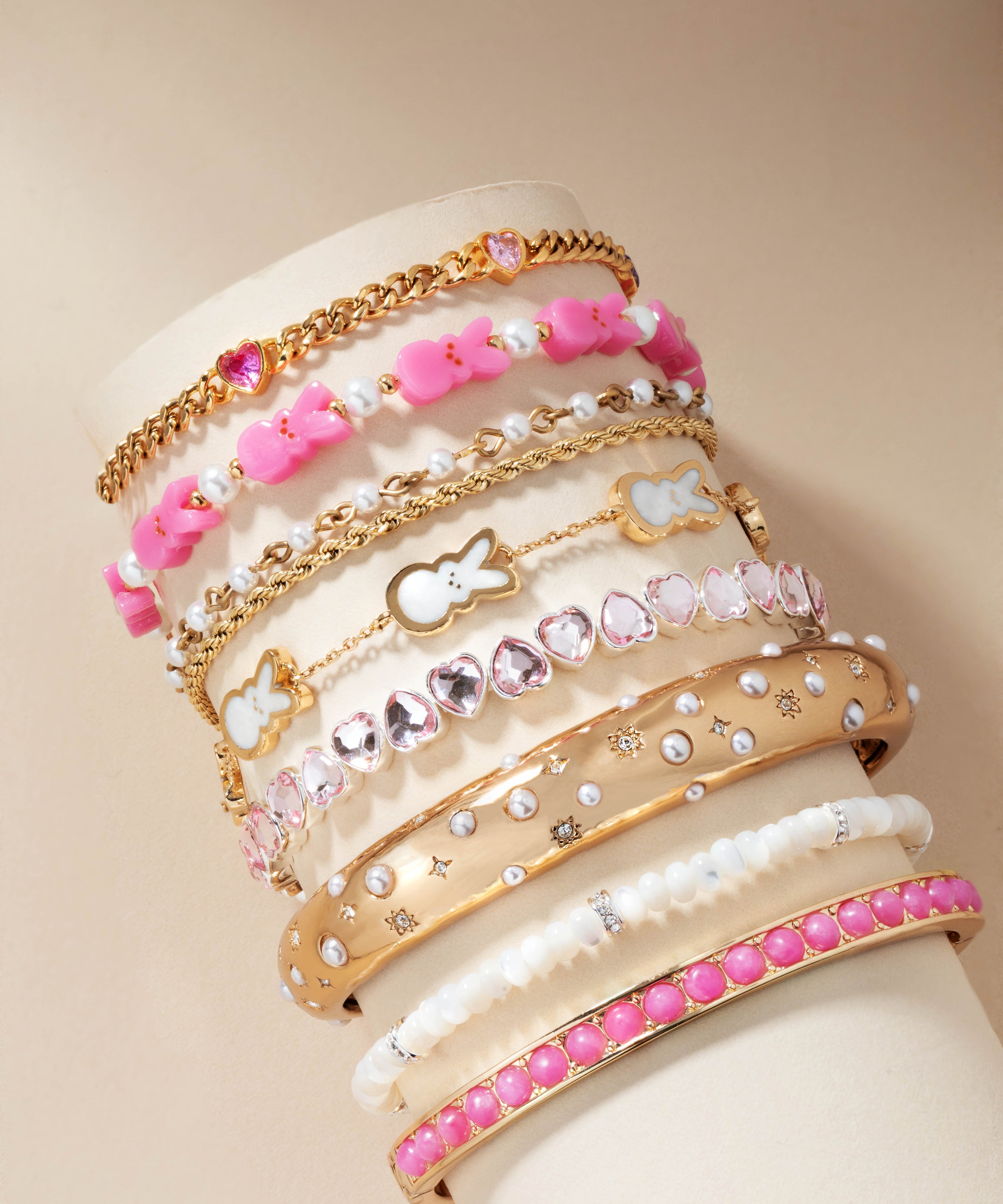 PEEPS® Pearlized Bunny Charm Bracelet