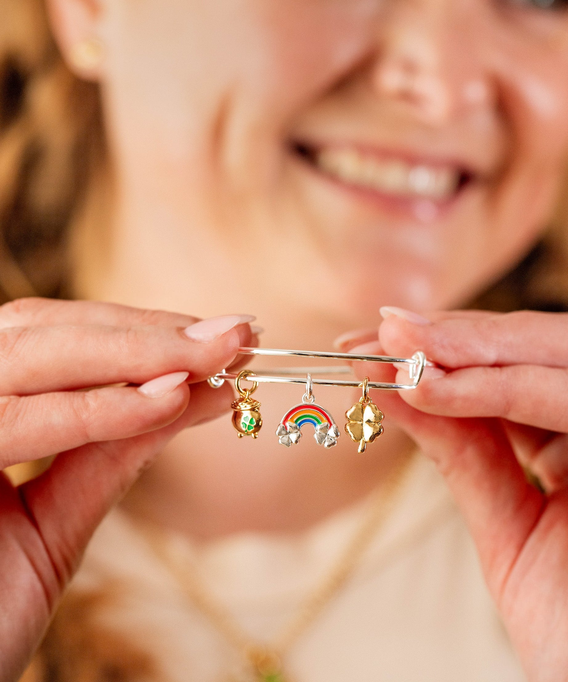 End of the Rainbow Multi-Charm Bangle