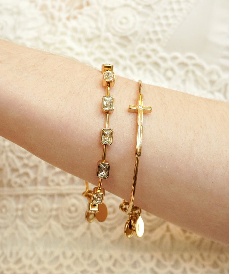 Cross Inline Bangle