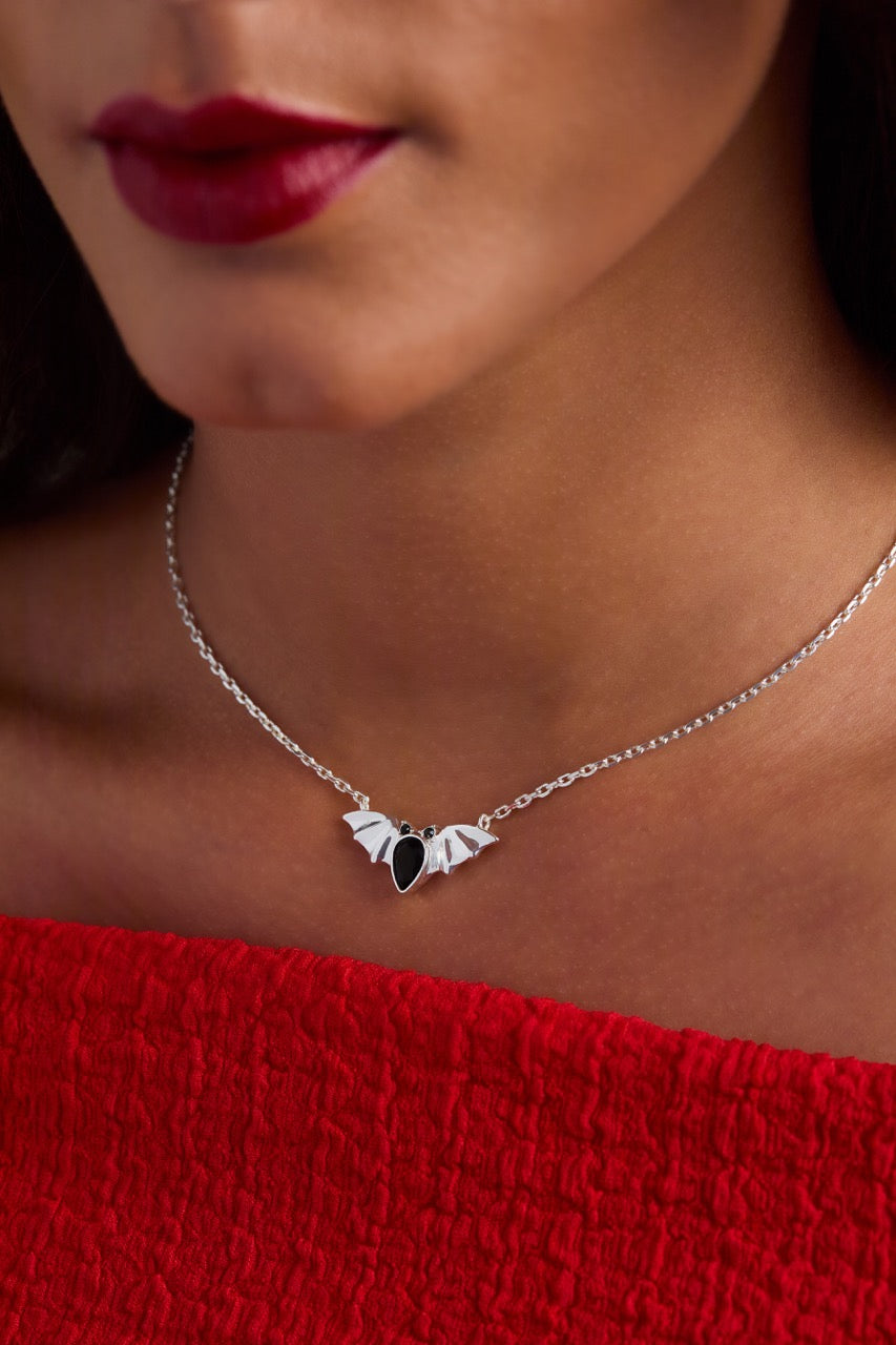 Crystal Bat Pendant