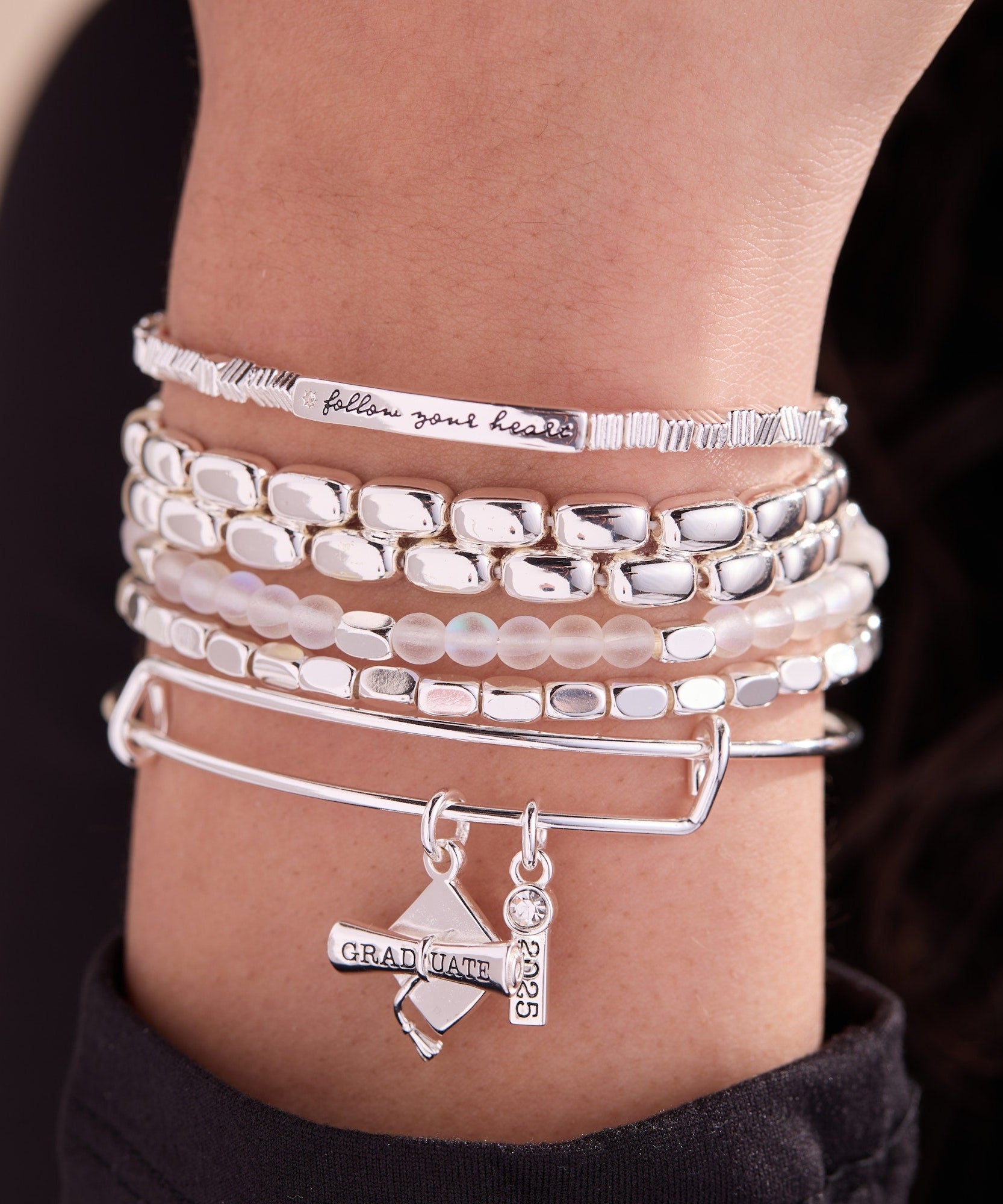 Follow Your Heart Stretch Bracelet