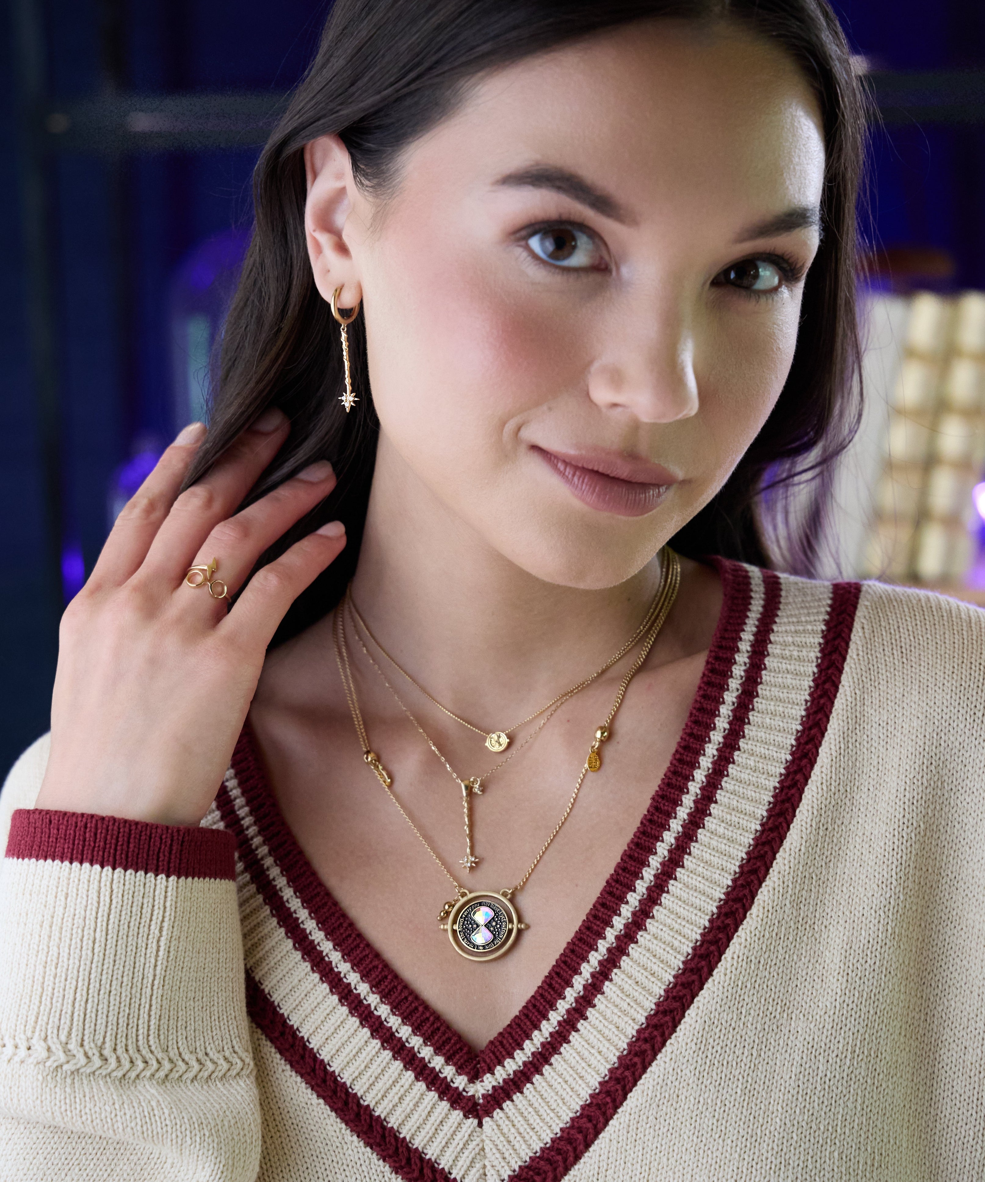 Harry Potter™ Time Turner Necklace, Gold