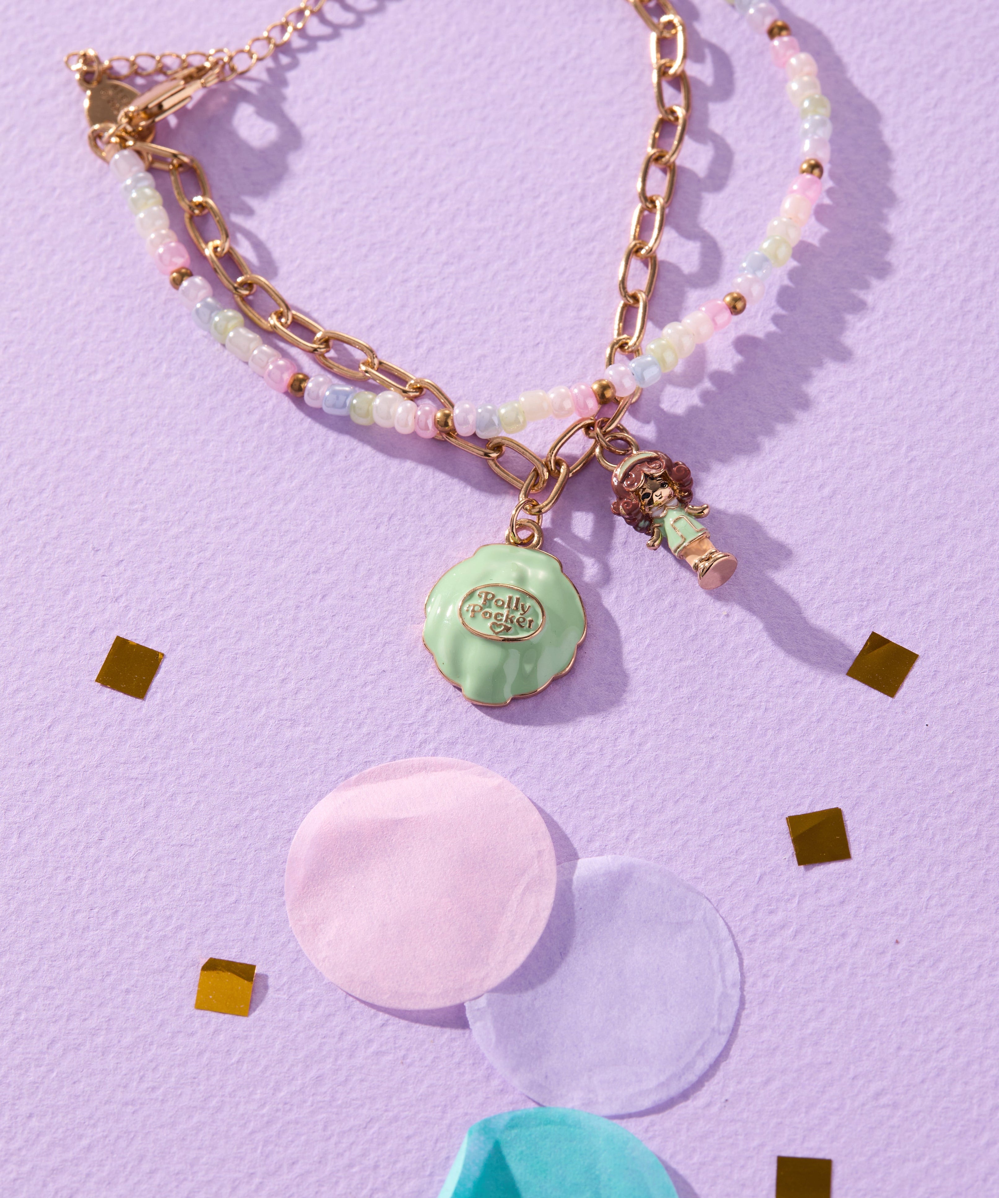 Polly Pocket™ 2 Row Charm Bracelet