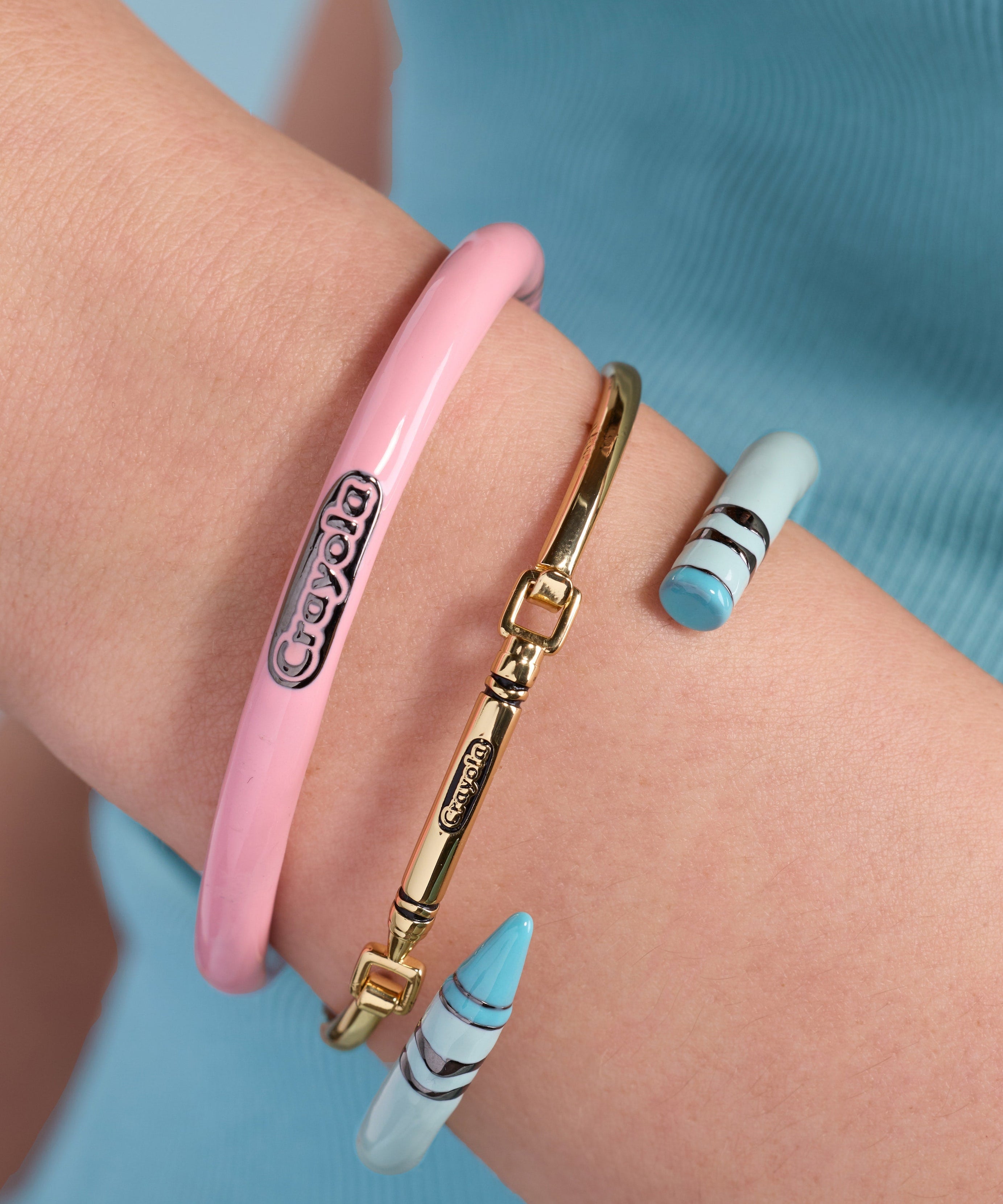Crayola Tickle Me Pink Crayon Cuff