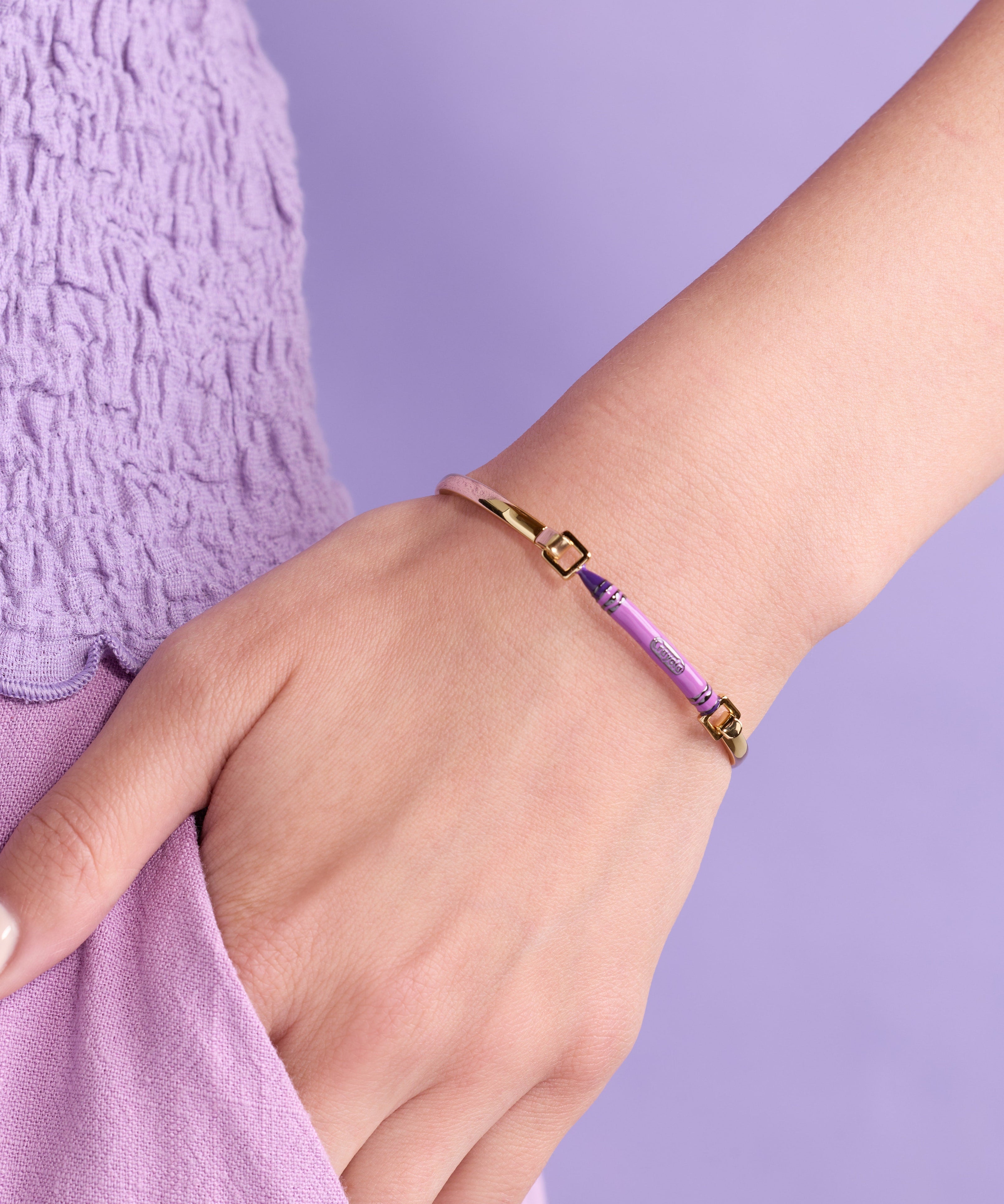 Crayola Royal Purple Crayon Tension Bangle