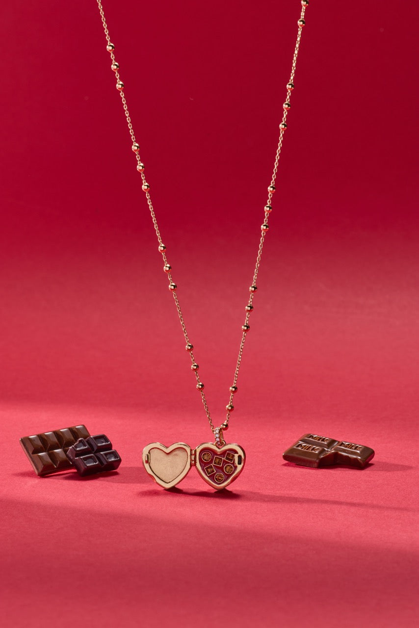 Box of Chocolate Locket Necklace