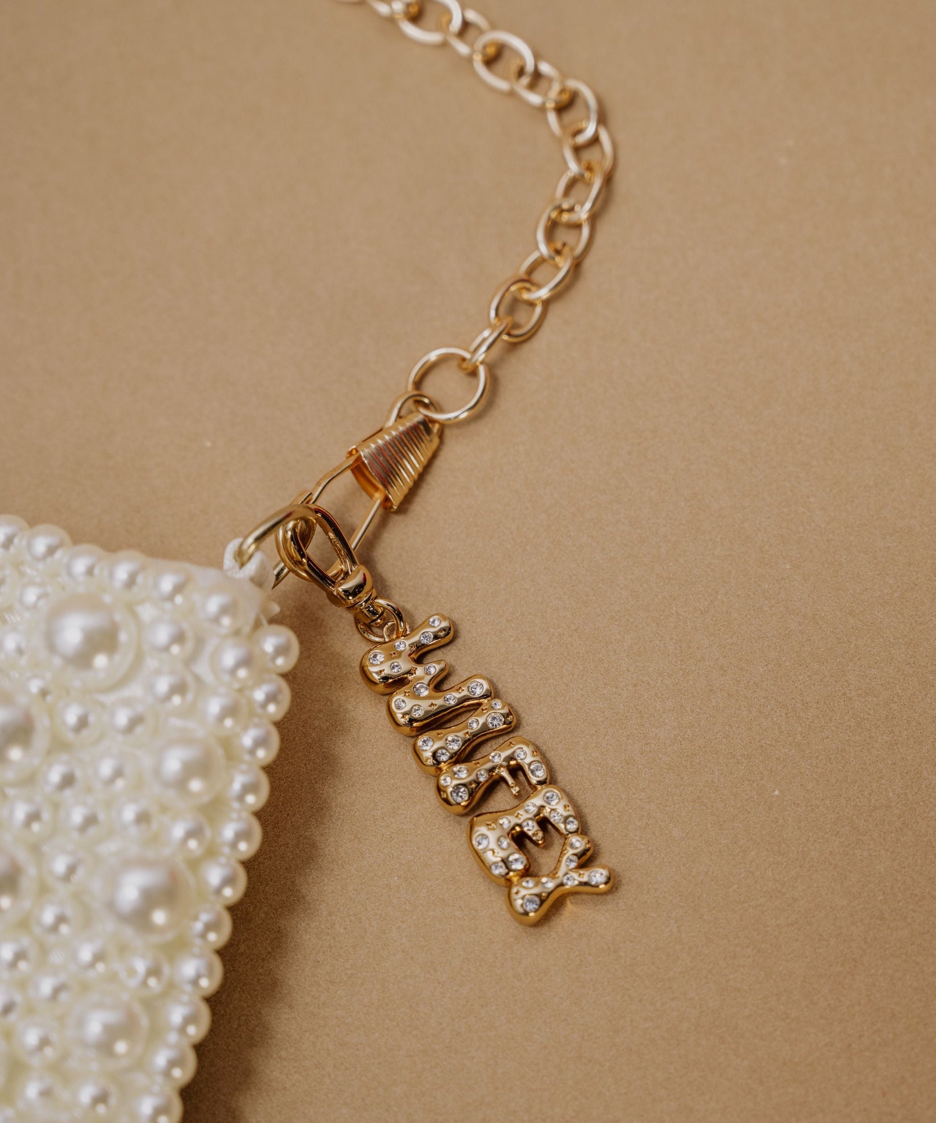 'Wifey' Bubble Crystal Clip Charm
