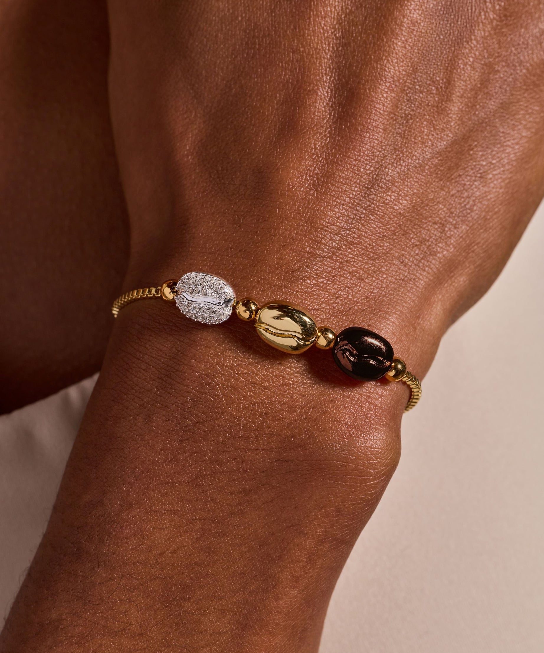 Coffee Bean Bolo Bracelet
