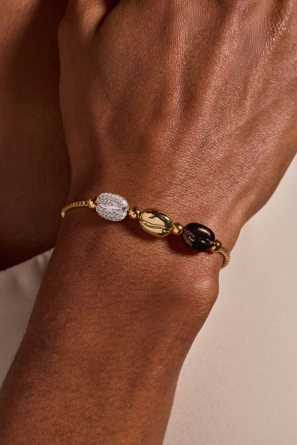 Coffee Bean Bolo Bracelet