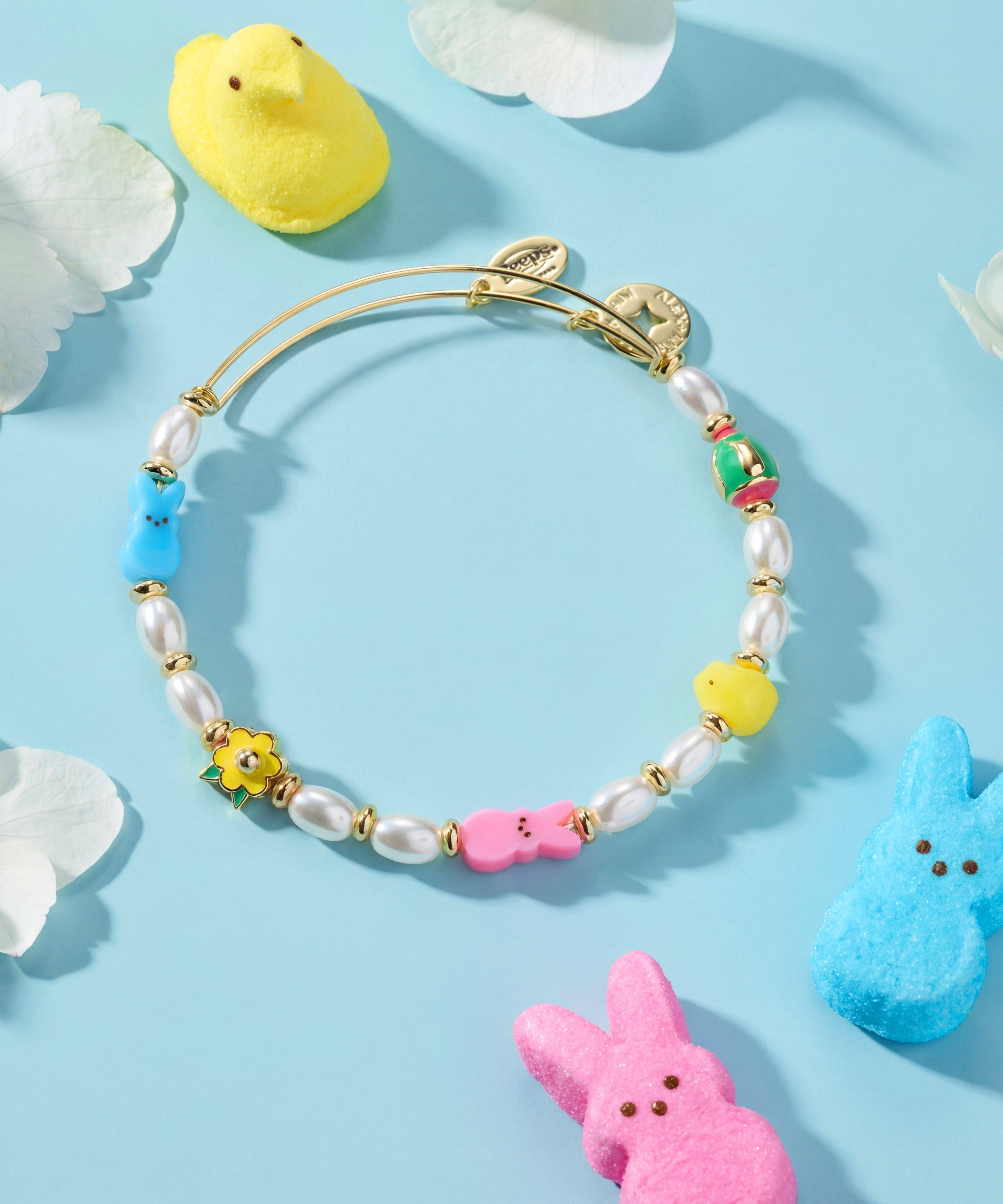 PEEPS® Chick and Bunny Beaded Bangle