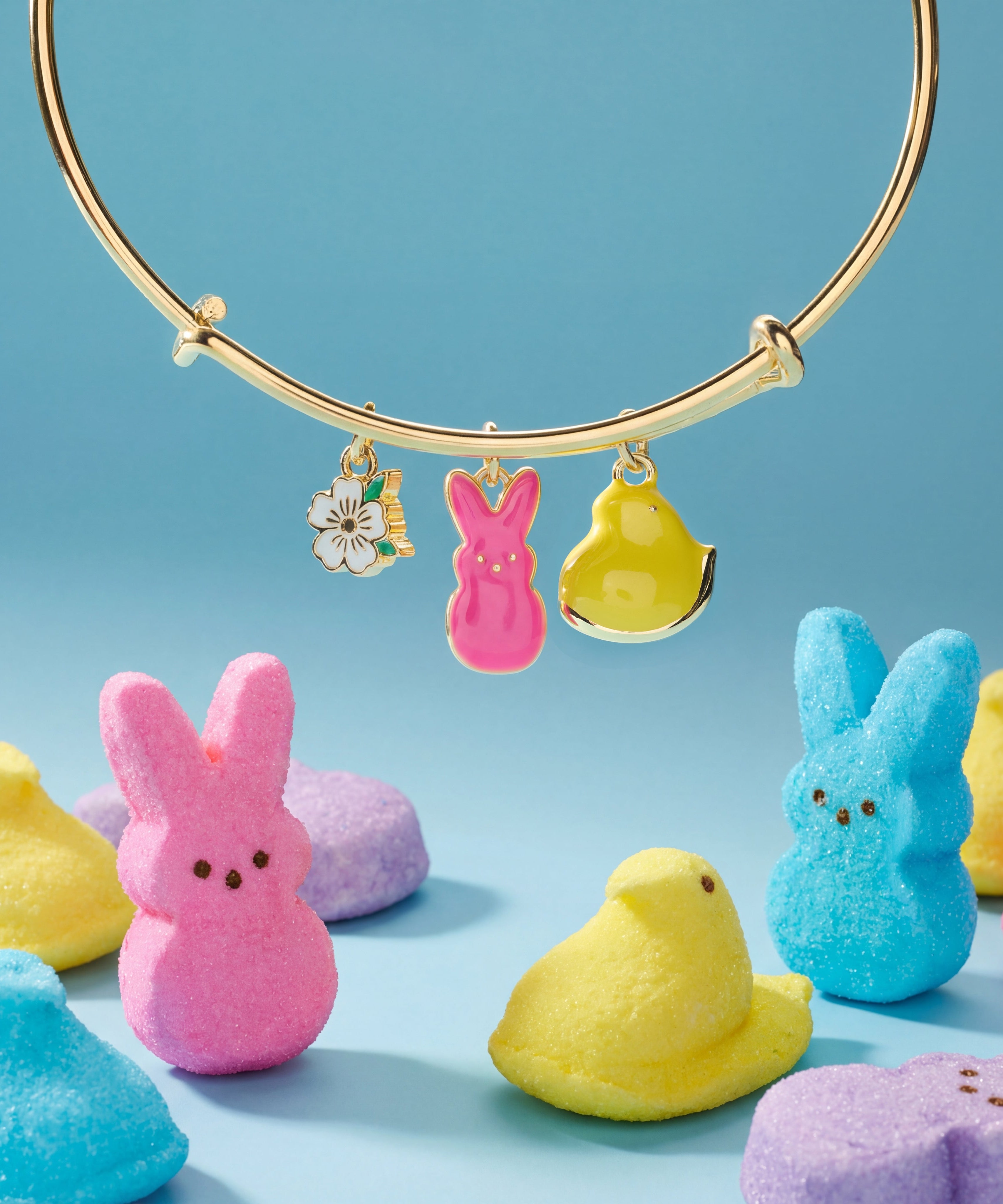 PEEPS® Chick and Bunny Multi Charm Bangle