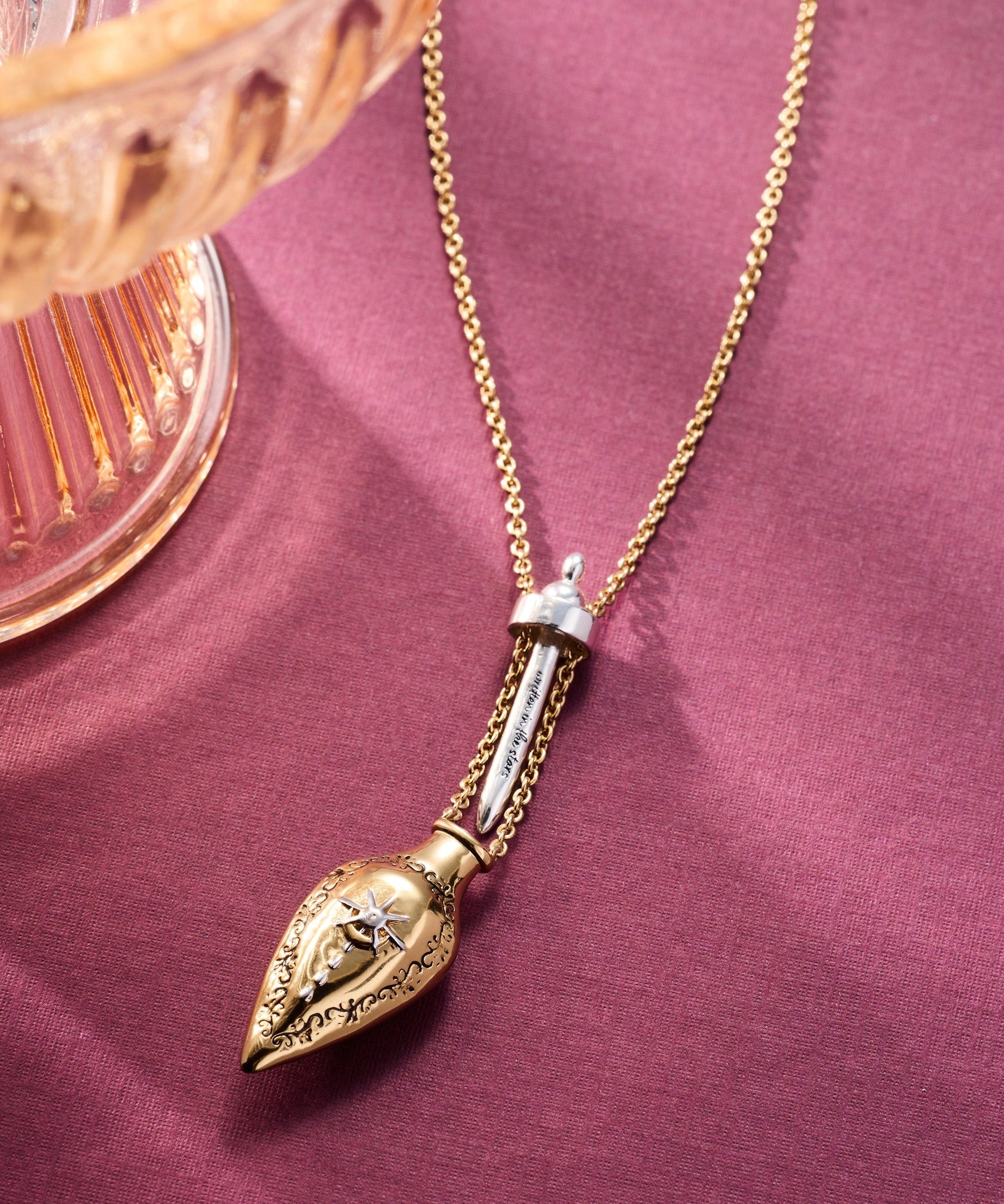 'Written in the Stars' Potion Bottle Slider Necklace