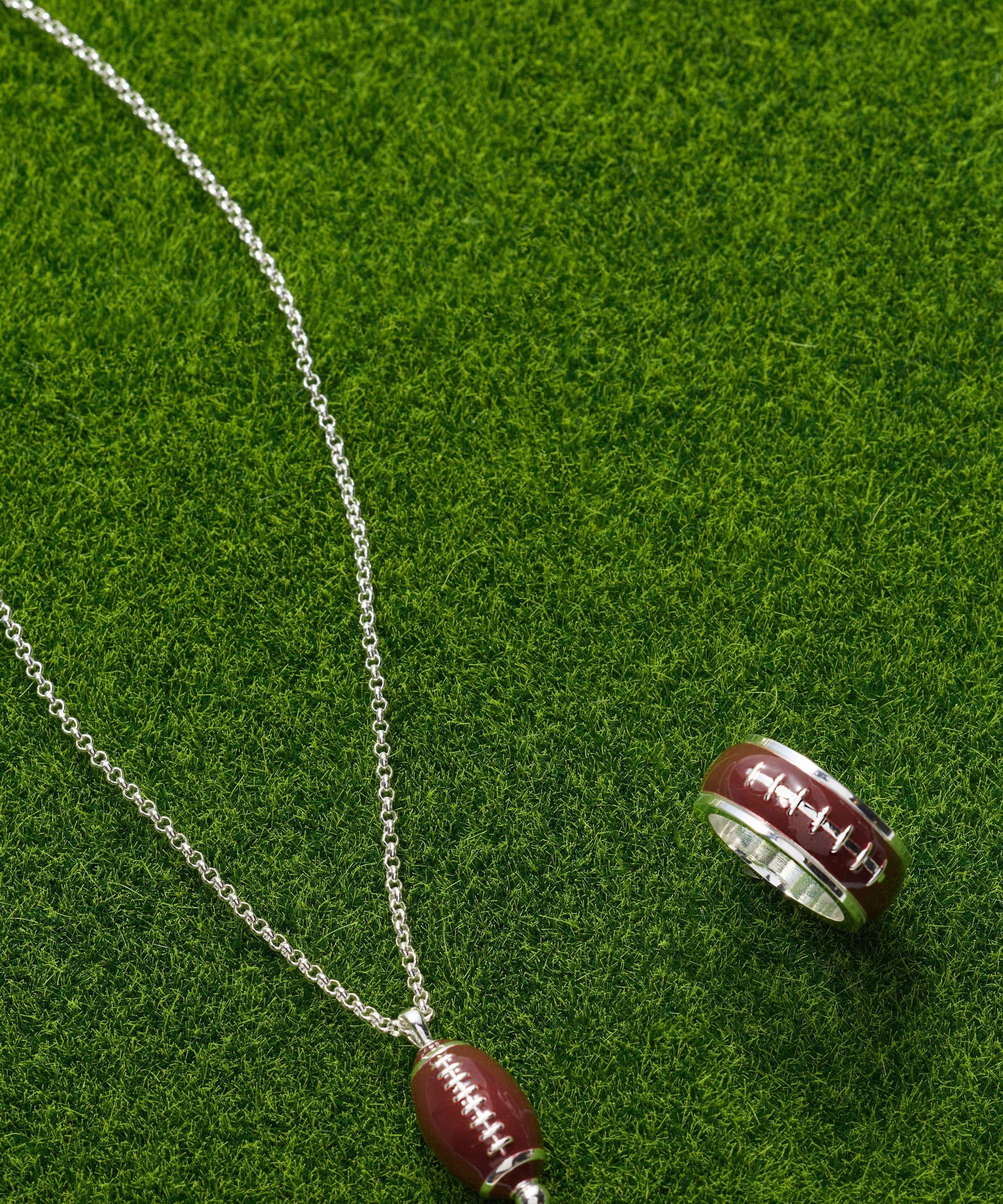 Football Spinner Pendant