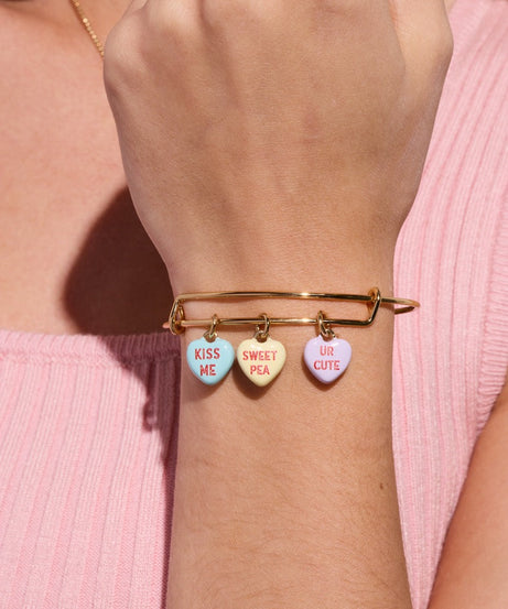 Sweethearts® Multi-Heart Charm Bangle