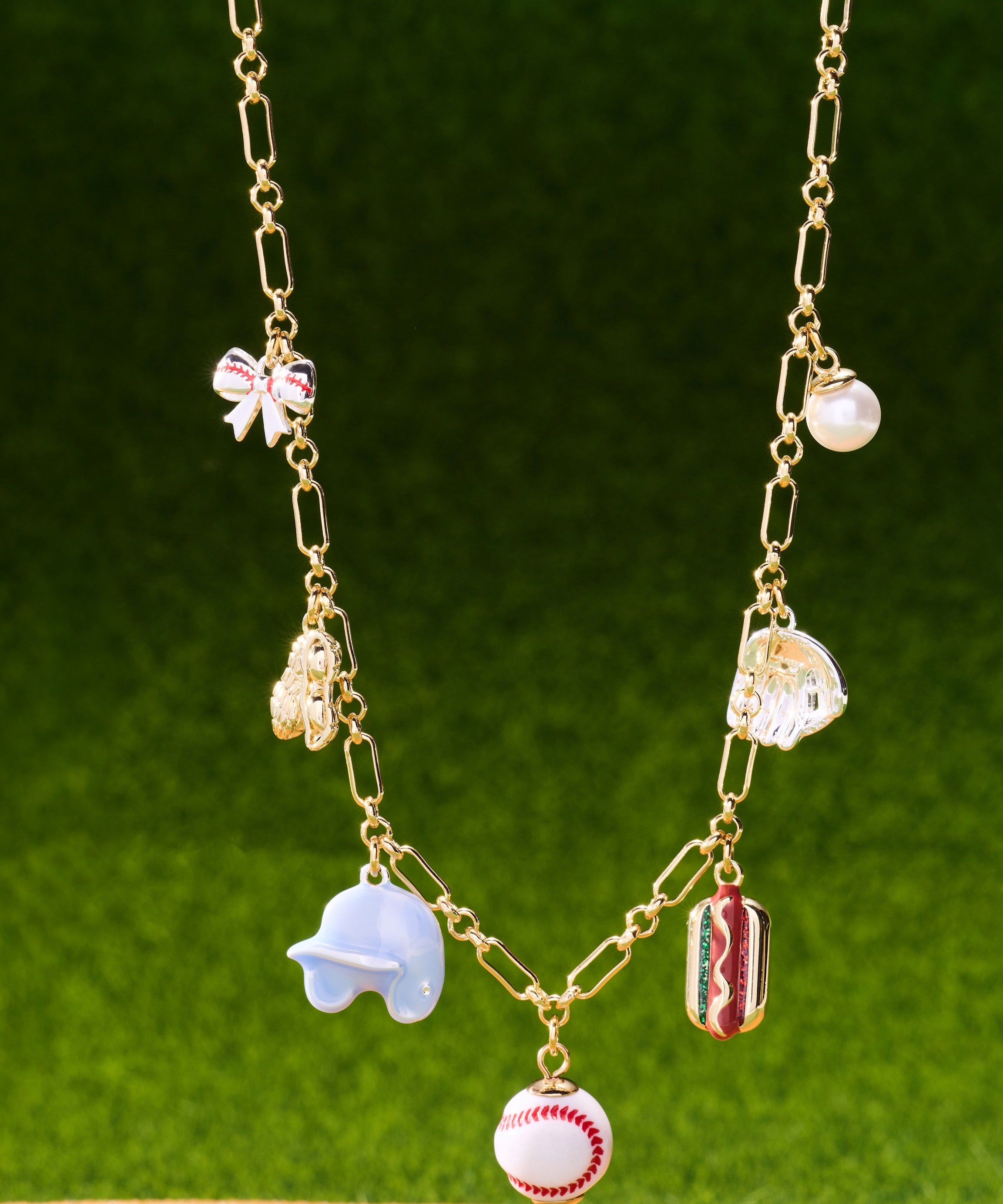 'Take Me Out to the Ballgame' Multi Charm Necklace