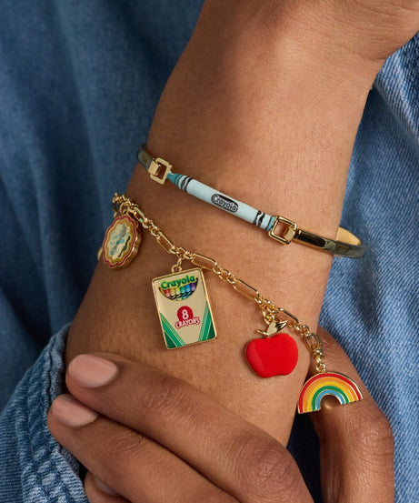 Crayola 'Teaching Is A Work Of Heart' Toggle Bracelet