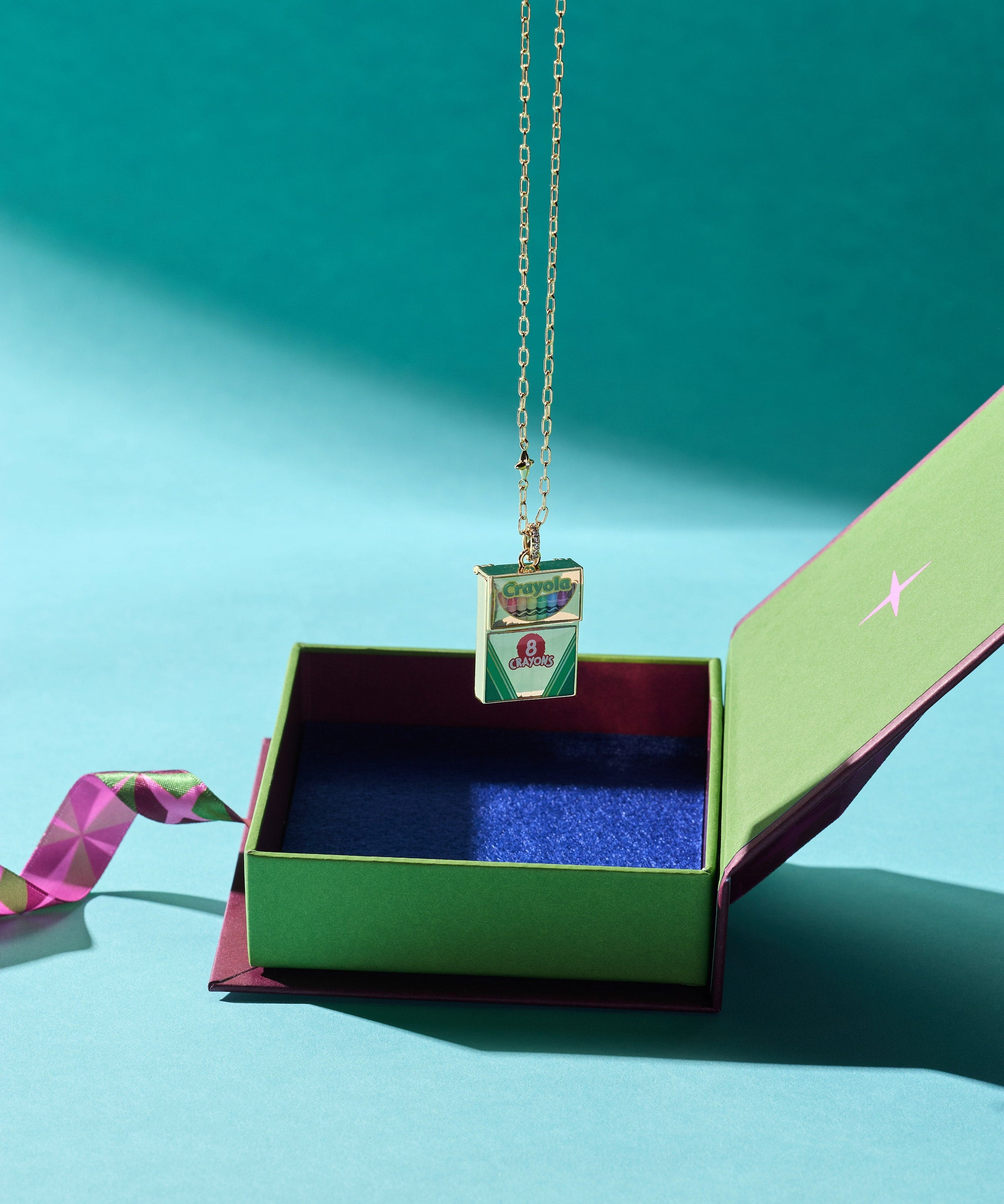 Crayola 'To Teach Is To Color A Life Forever' Crayon Box Locket