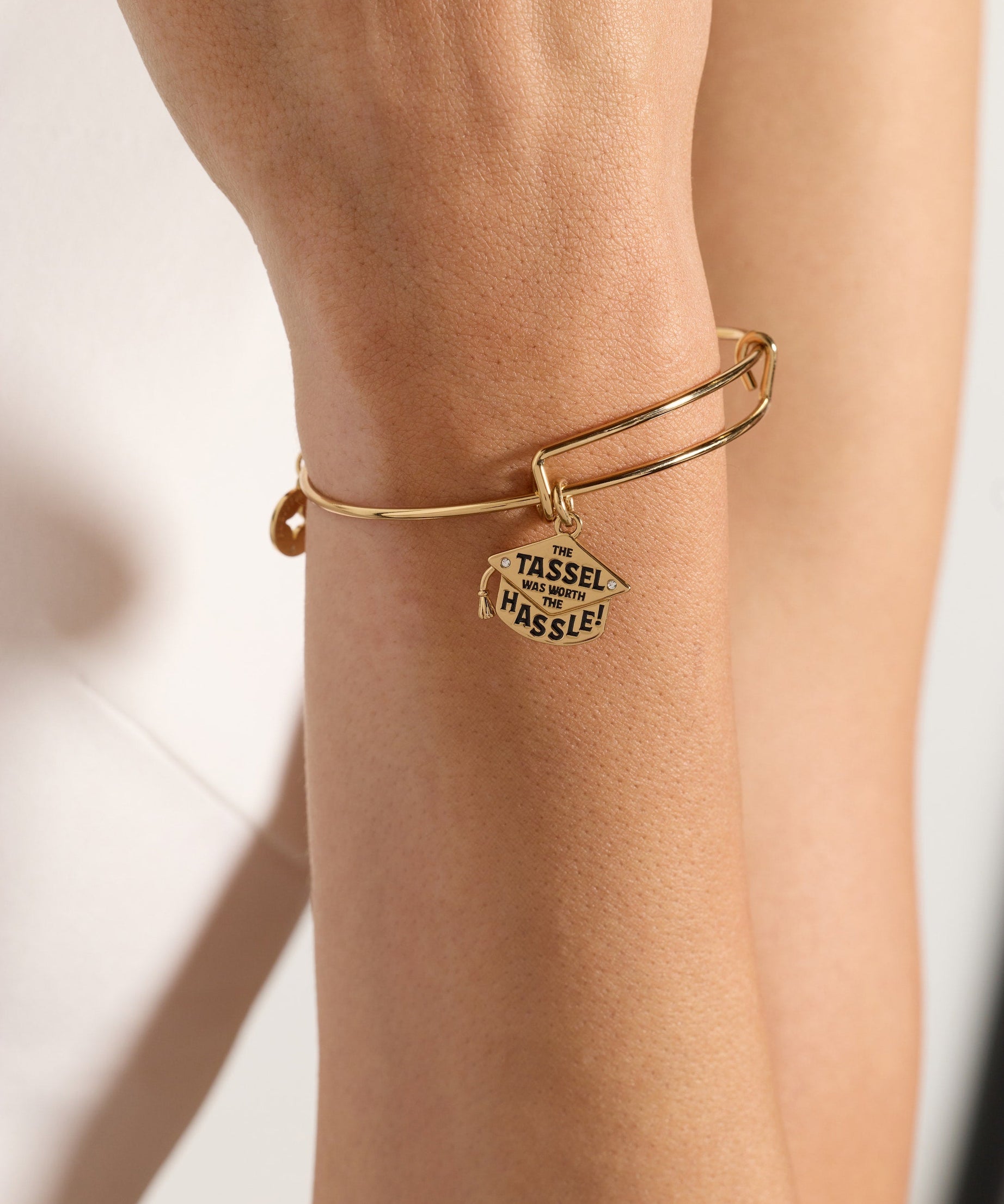 "The Tassel Was Worth The Hassle" Charm Bangle