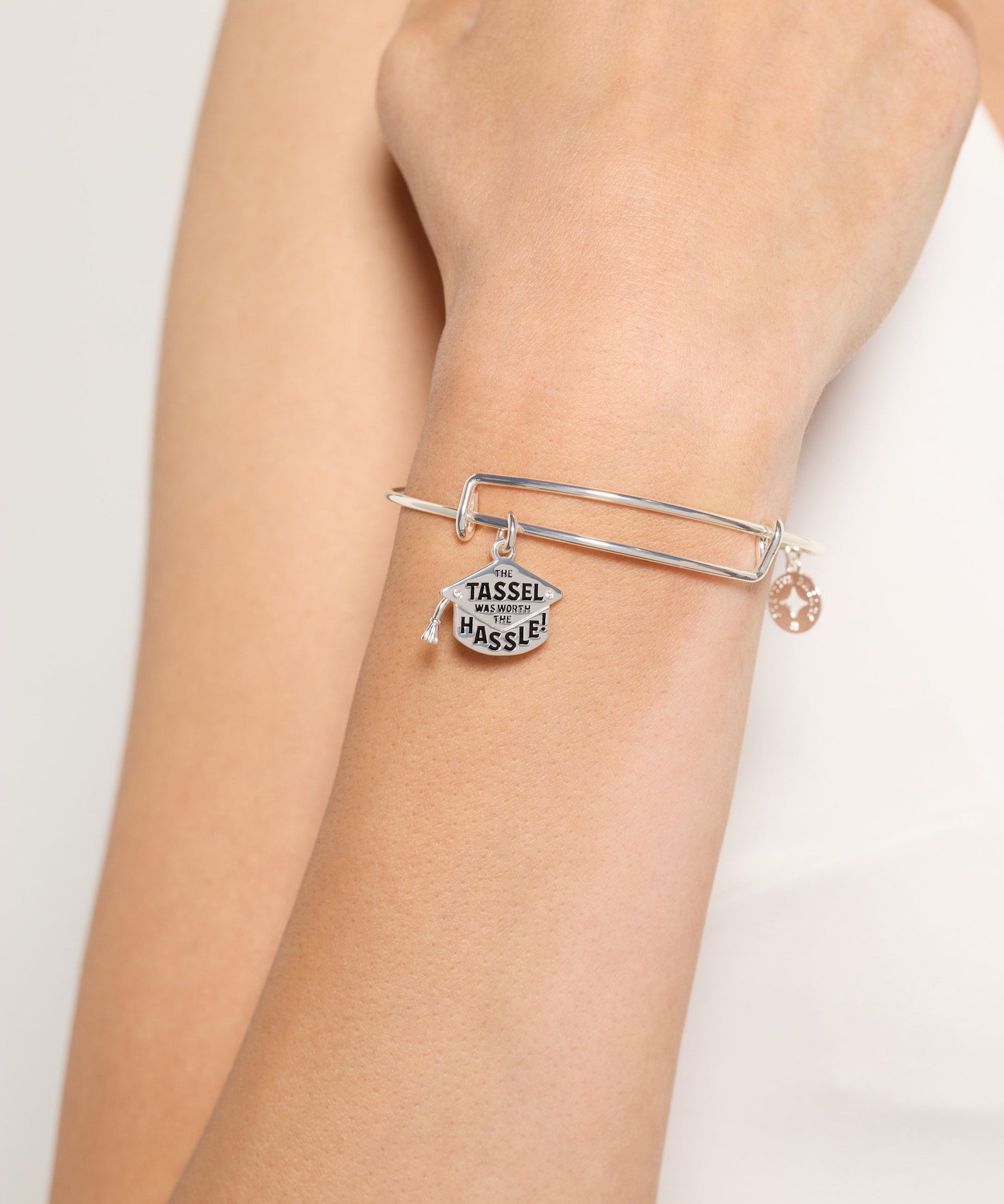 "The Tassel Was Worth The Hassle" Charm Bangle