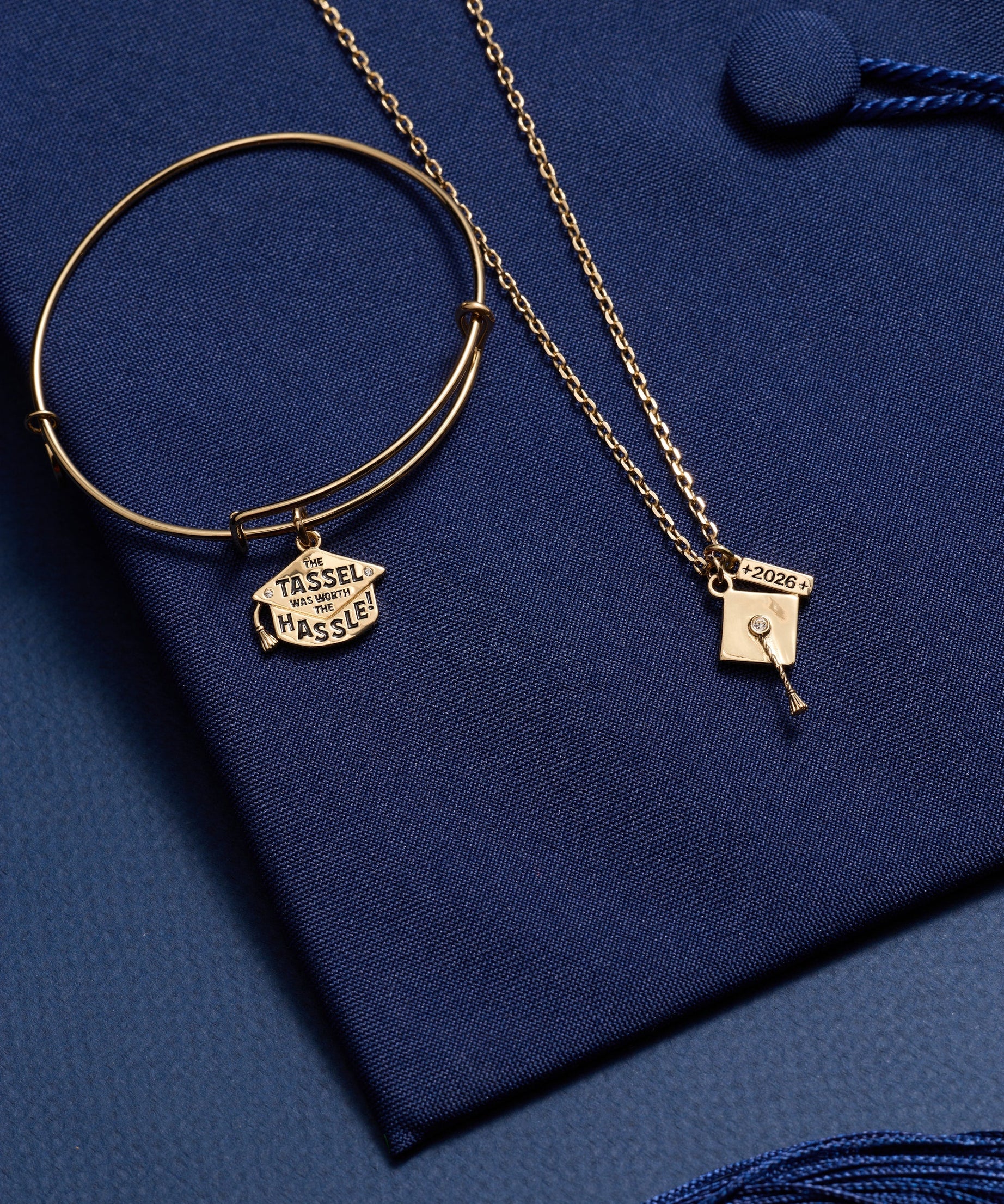 "The Tassel Was Worth The Hassle" Charm Bangle